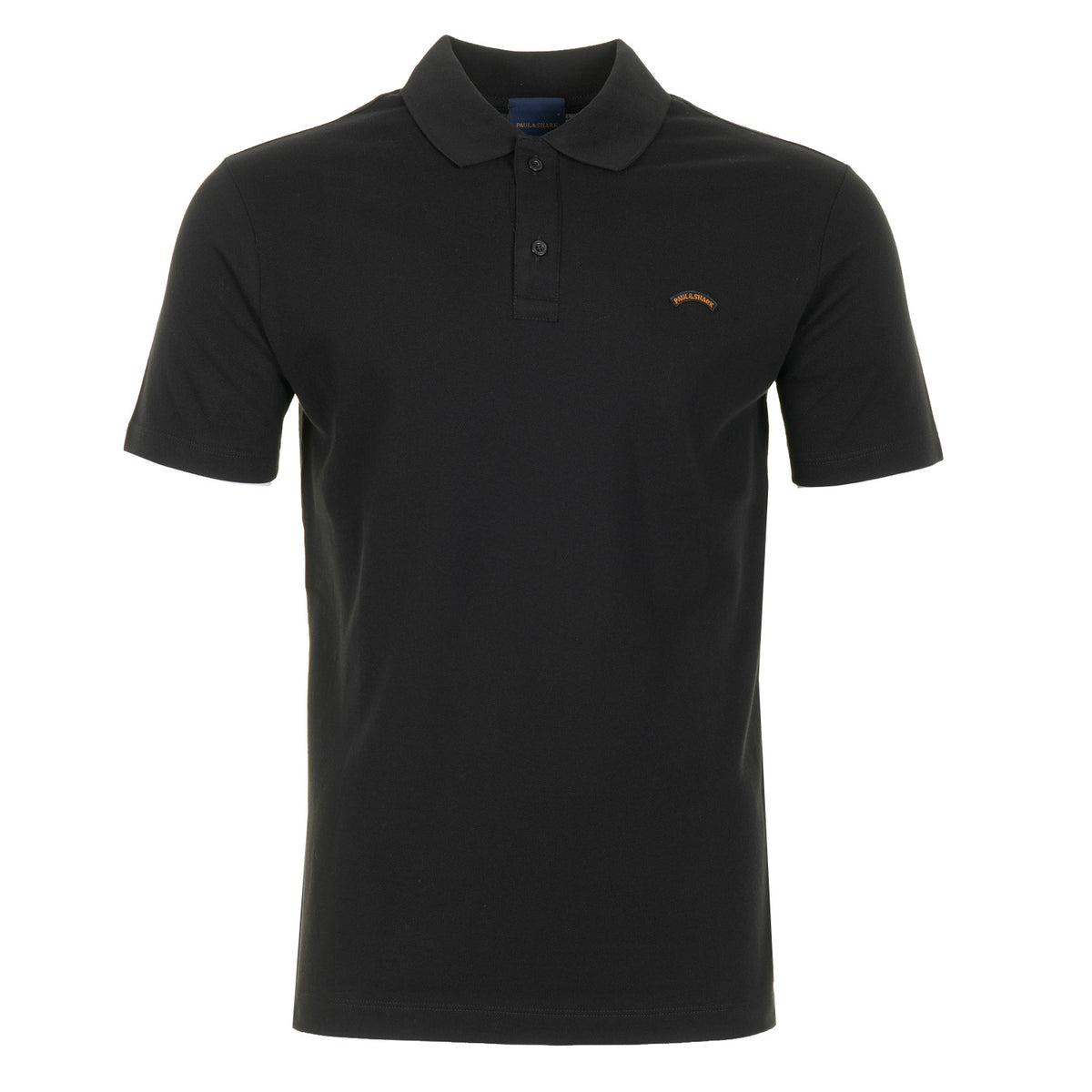 Short Sleeve Moon Logo Polo Shirt Black