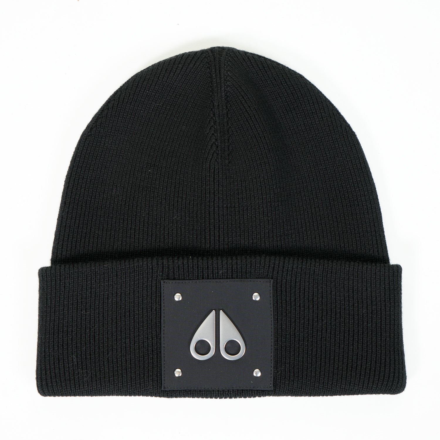 Large Logo Beanie Black Nickel