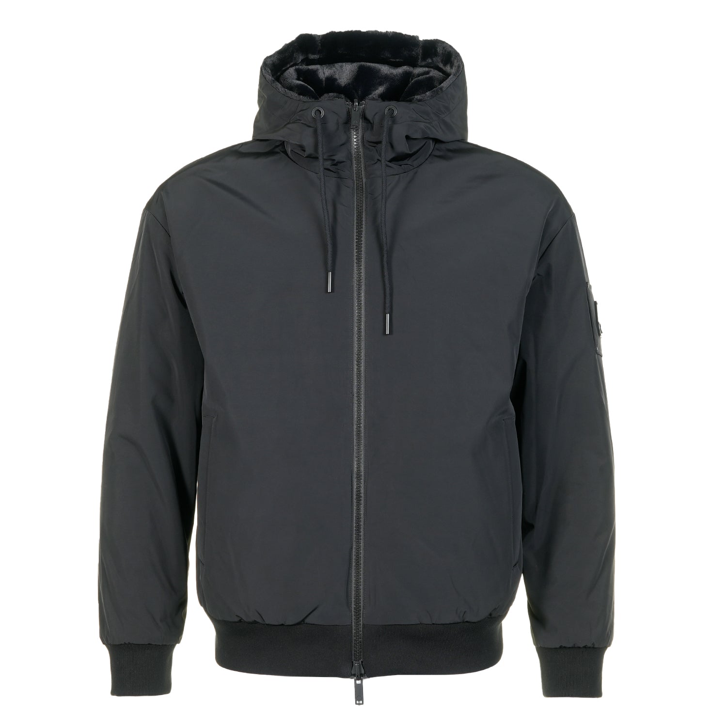 Roland Reversible Bunny Hoodie Black
