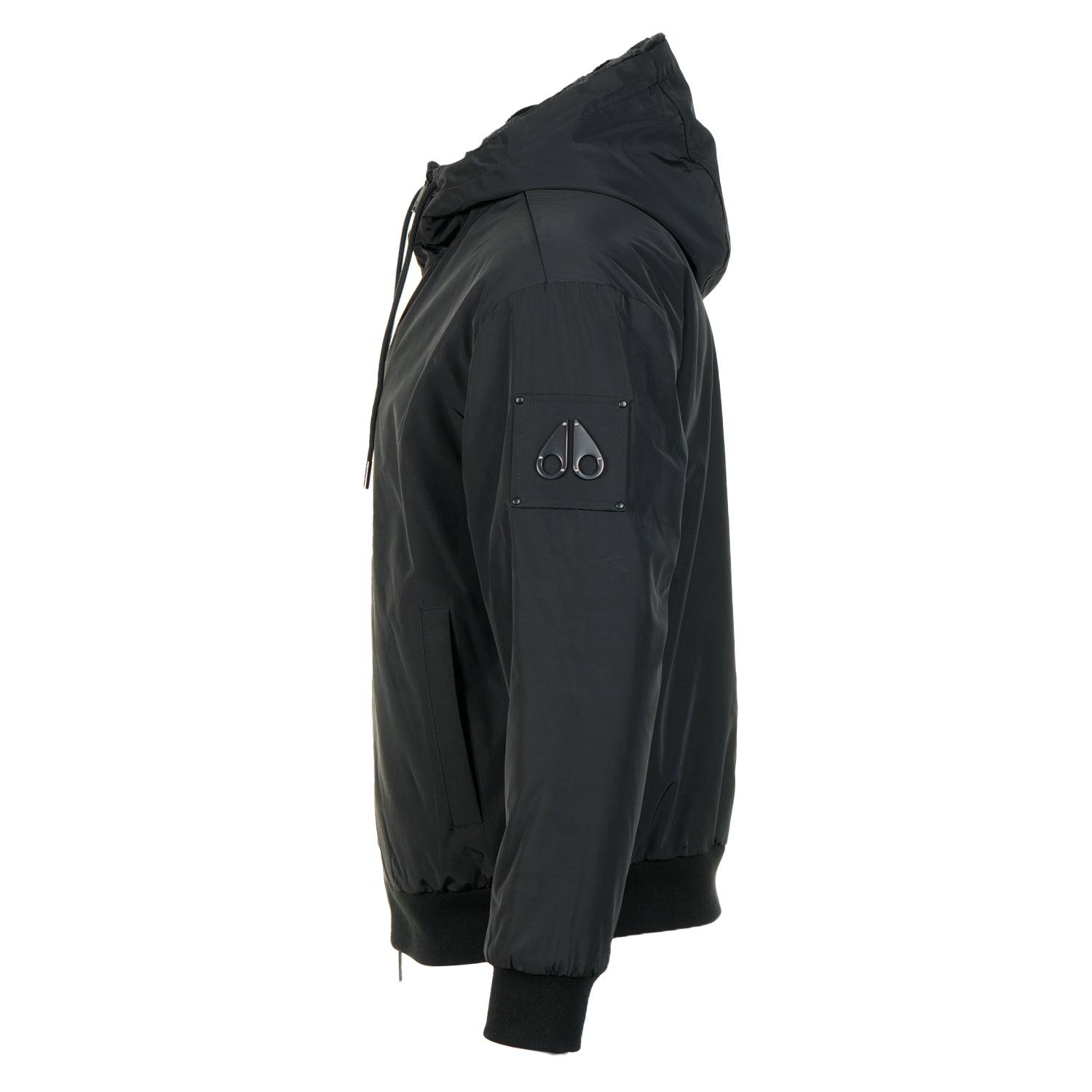 Roland Reversible Bunny Hoodie Black