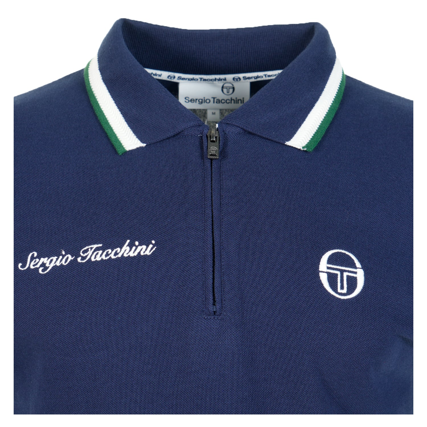 Short Sleeve Nanto Zip Polo Shirt Maritime Blue