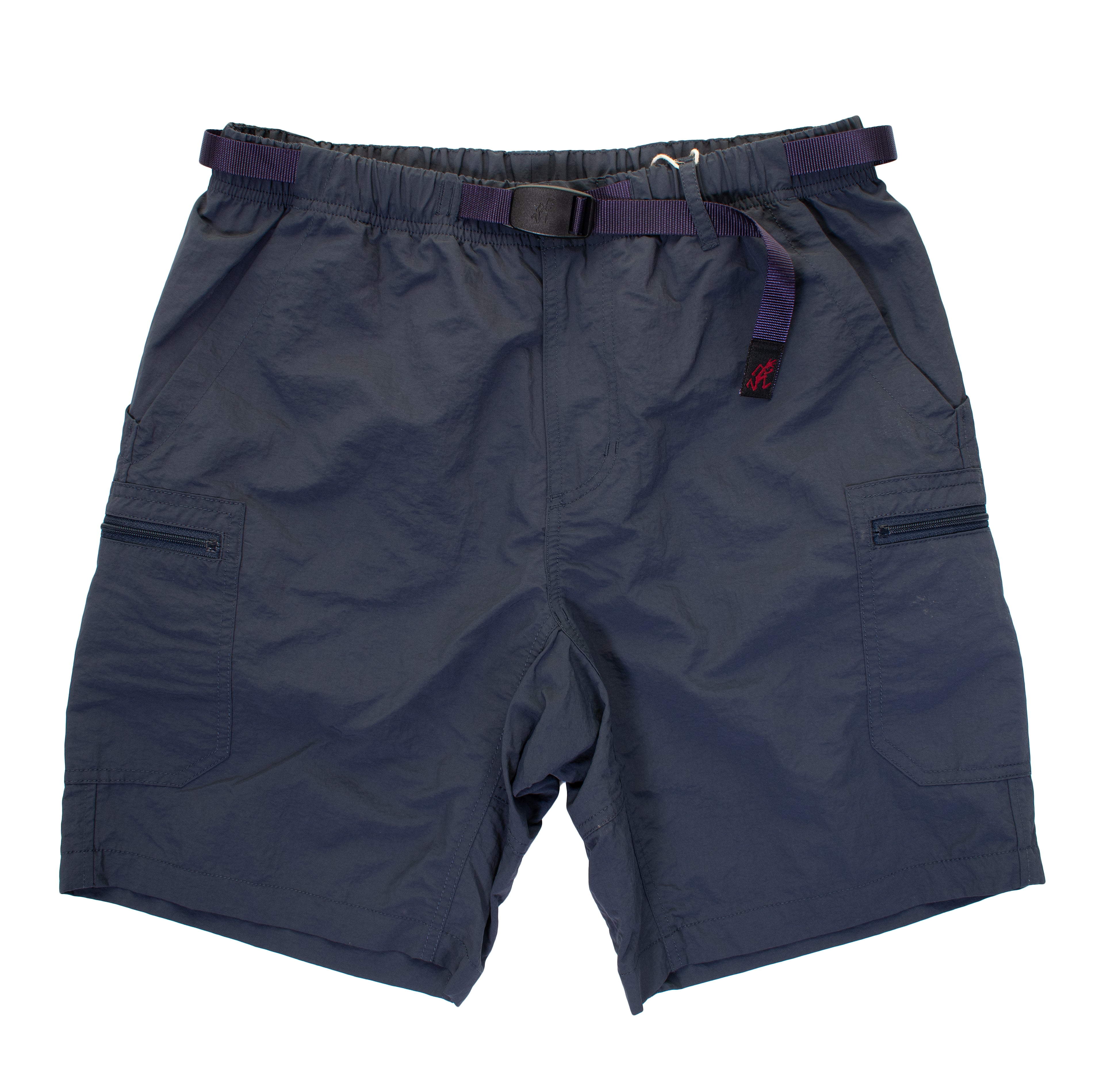 Gramicci nylon utility shorts in navy blue