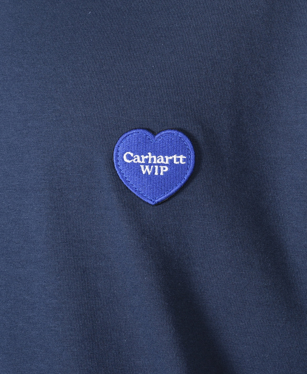 Short Sleeve Double Heart T Shirt Blue