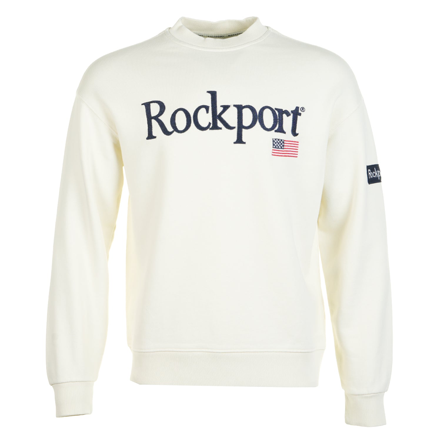 New England Front Logo Sweatshirt Ecru