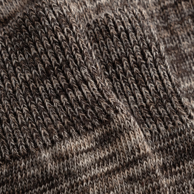 Bykle Heavy Cotton Twist Sock Seal Brown