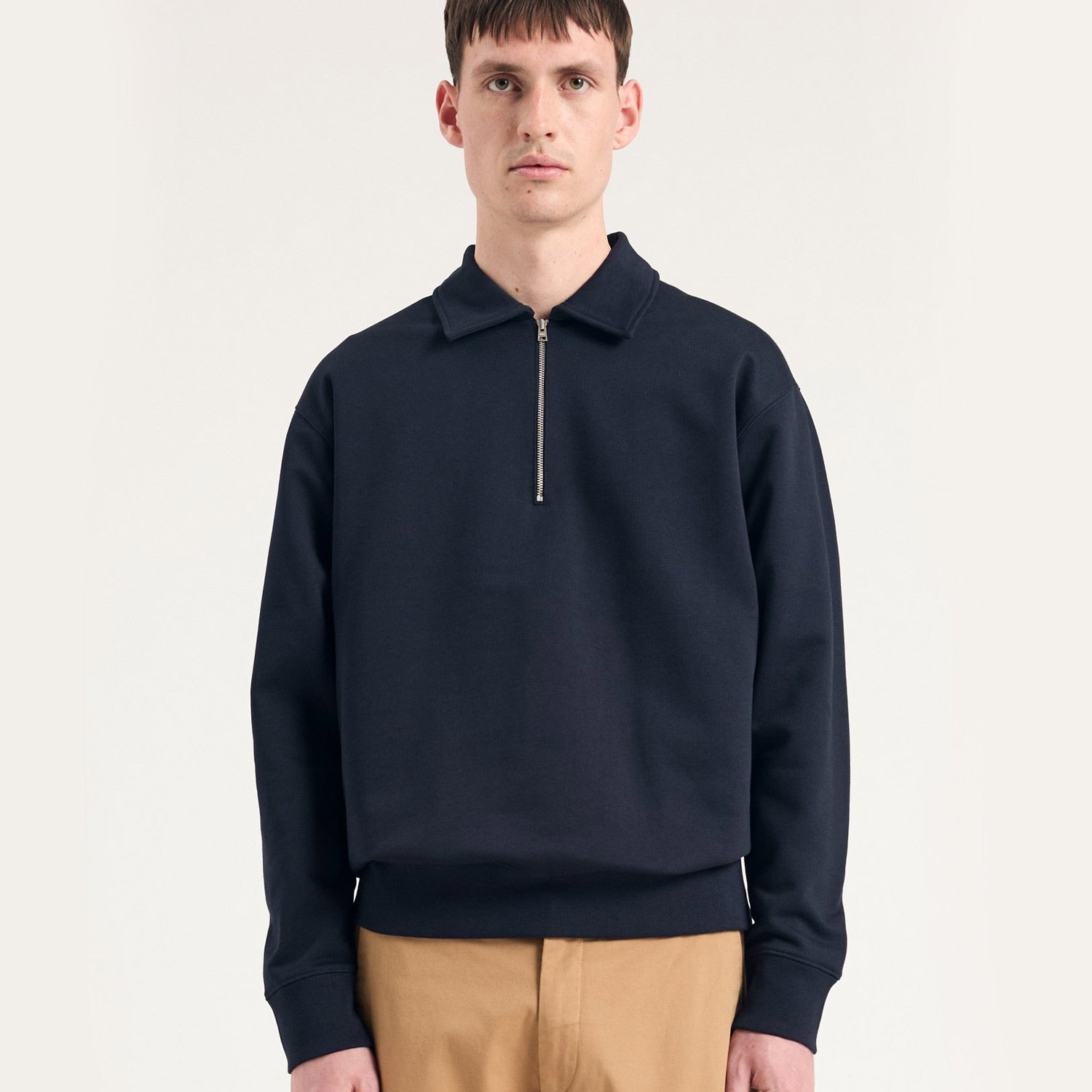 Norse Standard Half Zip Sweatshirt Dark Navy
