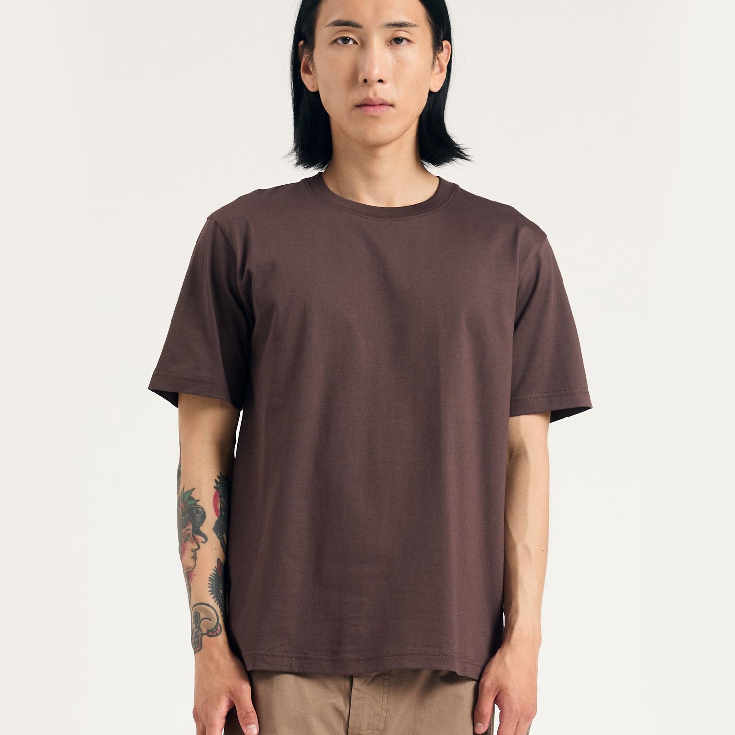 Norse Standard Short Sleeve T Shirt Seal Brown
