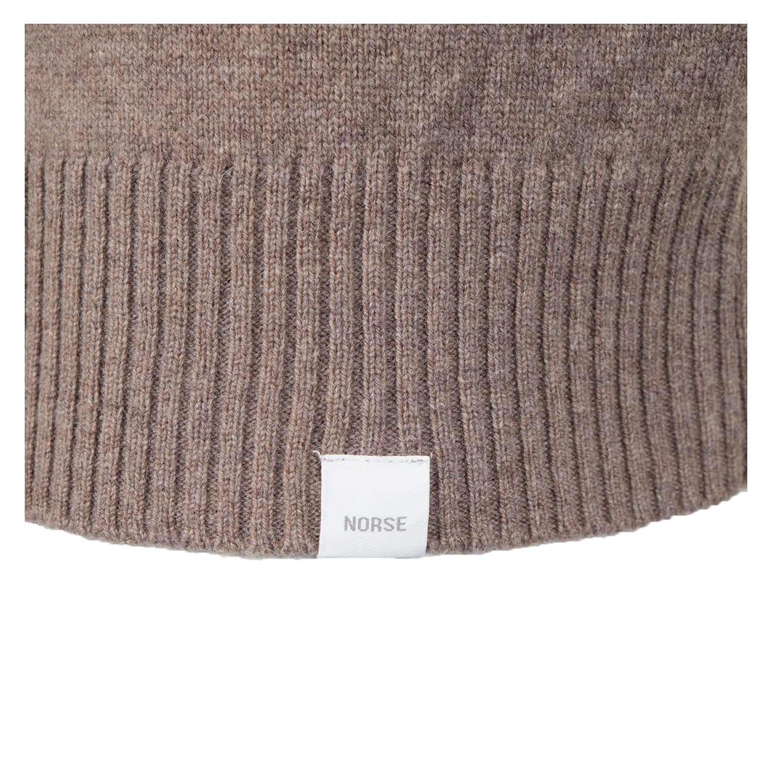 Norse Standard Merino Lambswool Long Sleeve Polo Clay