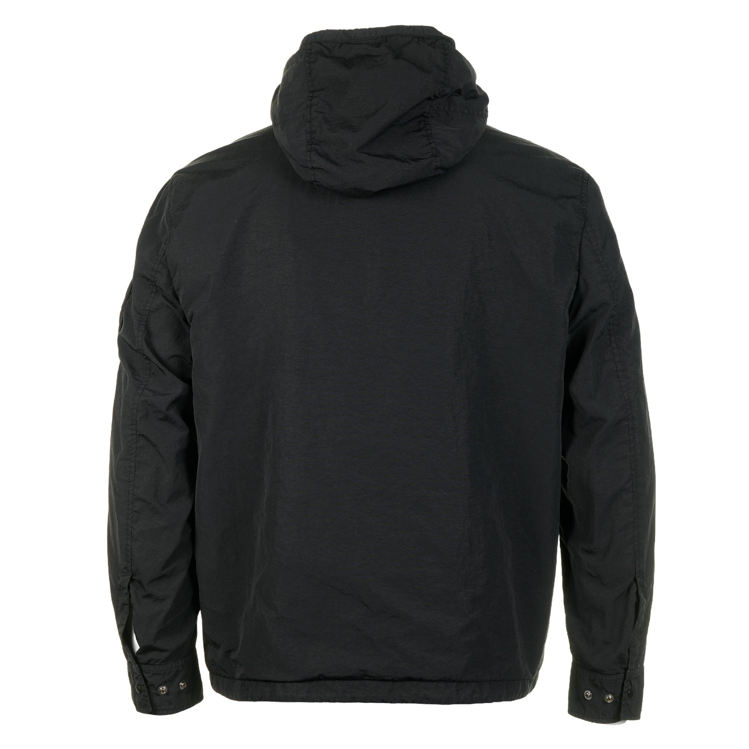 T-ST Hooded Nylon Overshirt Black