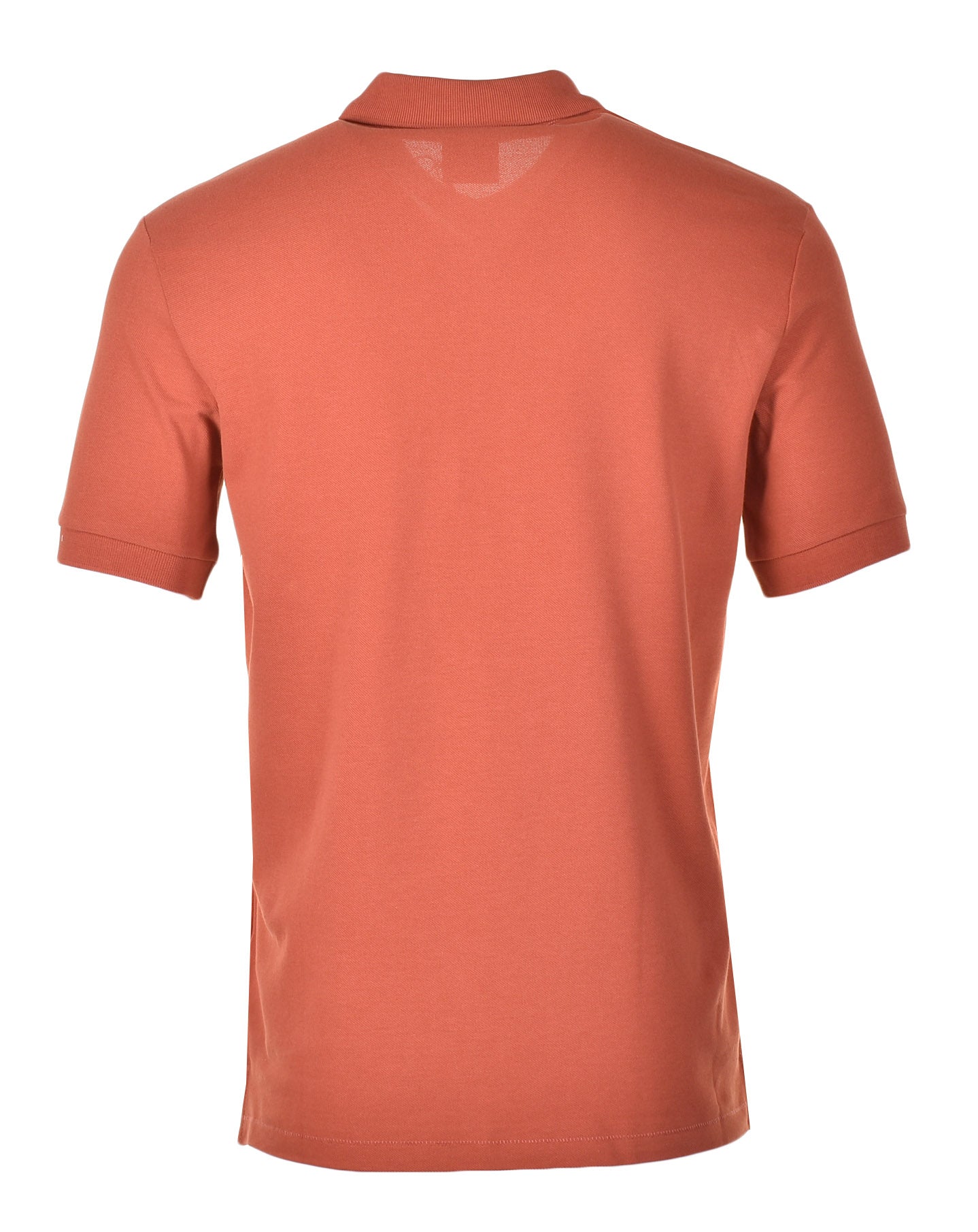 Regular Fit Short Sleeve Zebra Polo Shirt Dark Rust