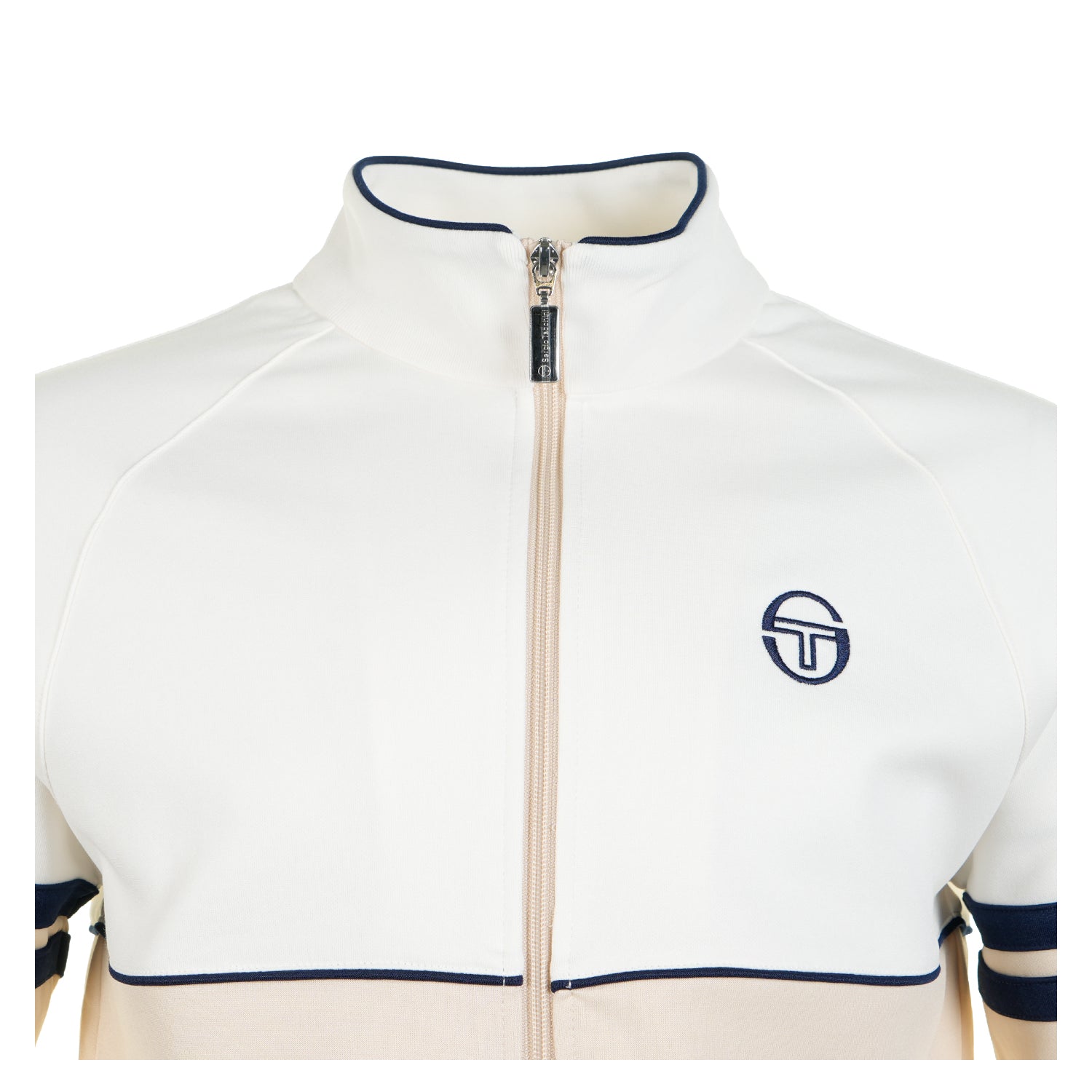 Orion TJ Track Jacket Gardenia Sandshell Maritime Blue