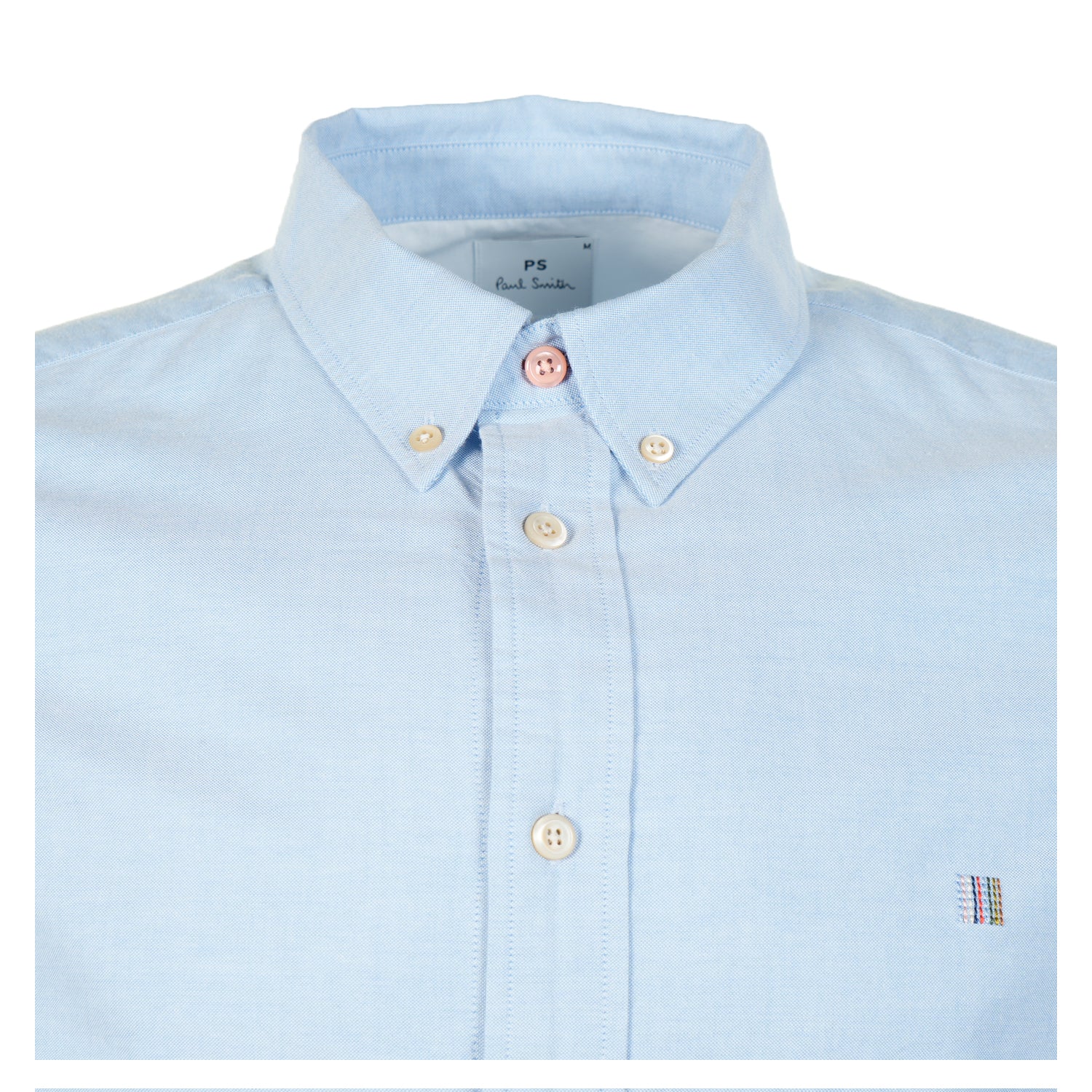 Tailored Fit LS Chest Emblem Zebra Shirt Light Blue