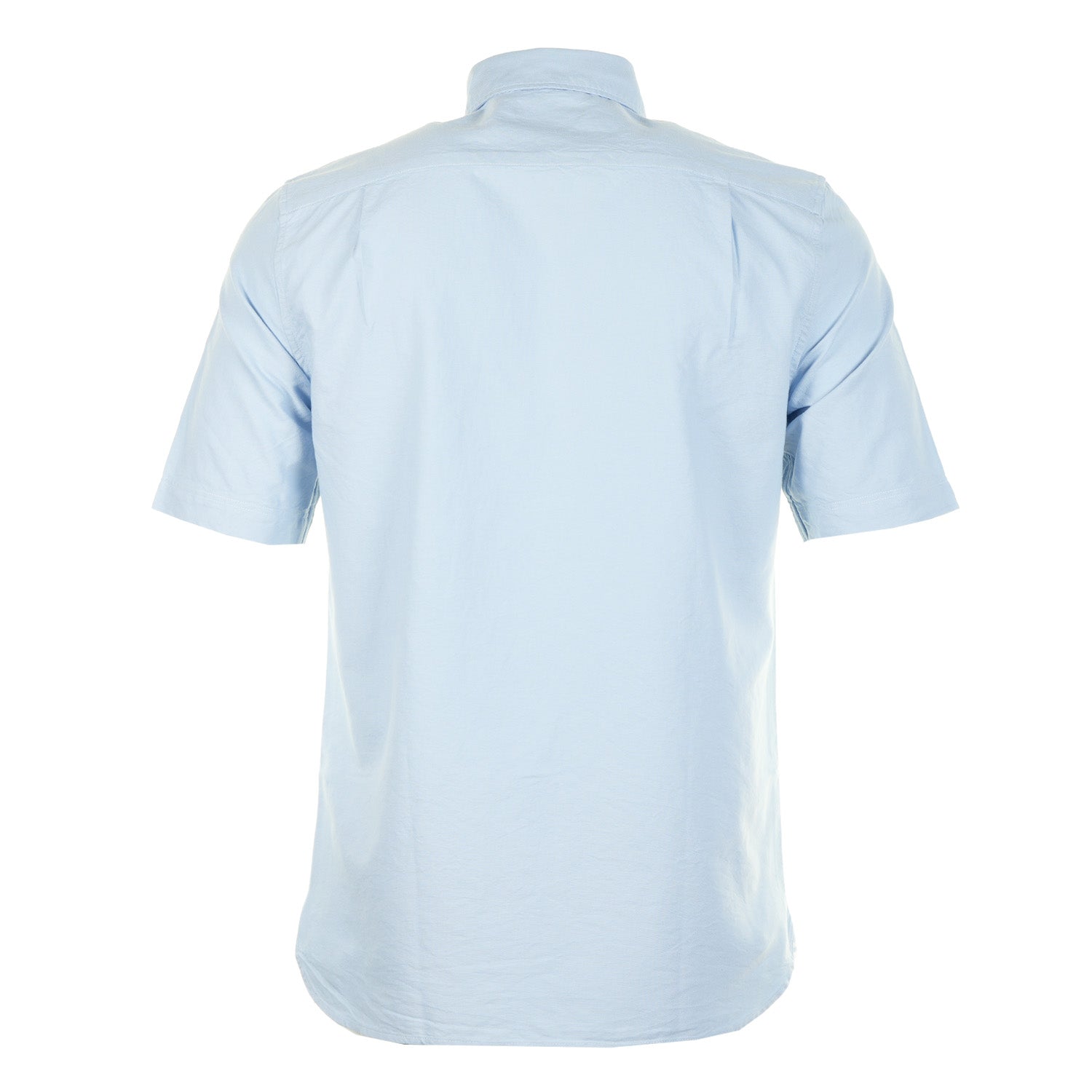 back of fred perry Short Sleeve Oxford Shirt Light Smoke / White