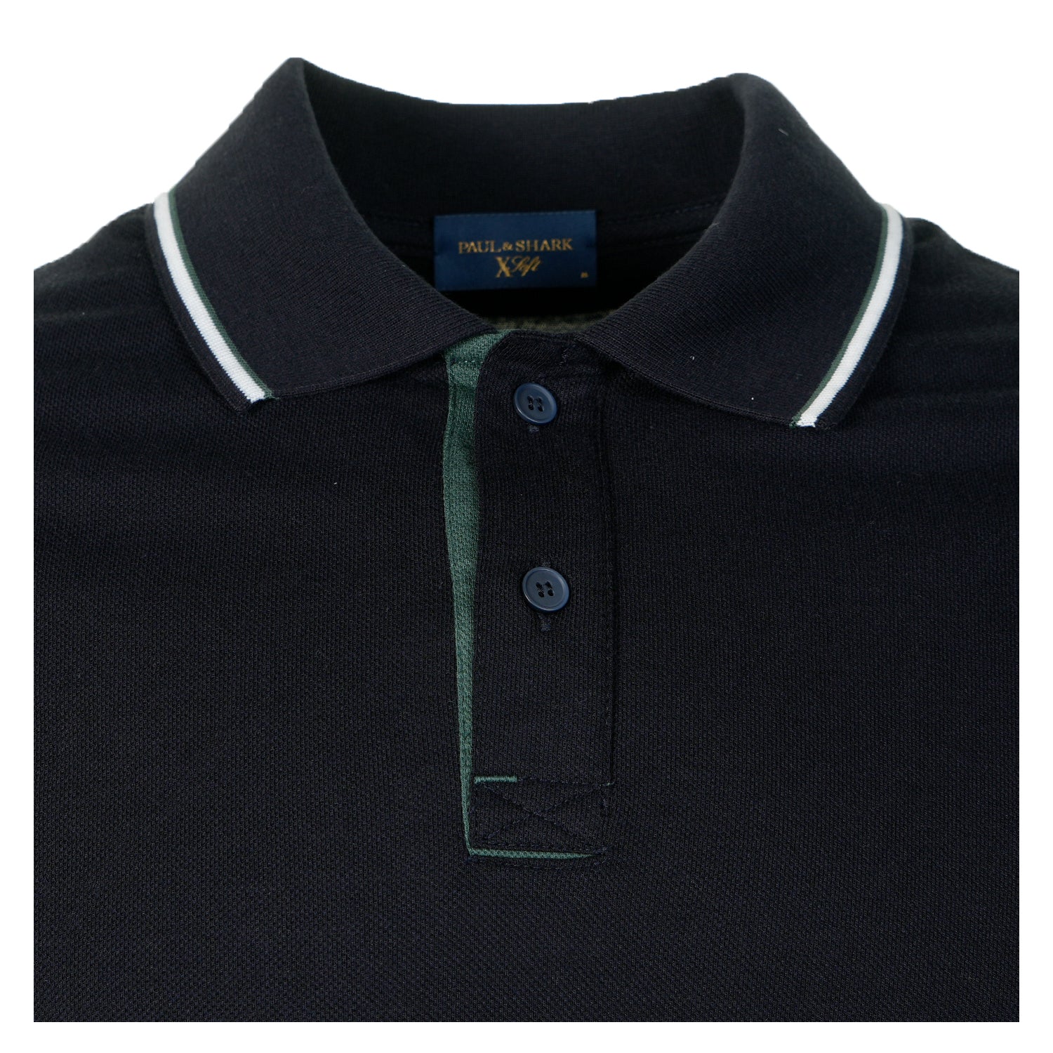 Short Sleeve XSoft Tipped Polo Shirt Navy