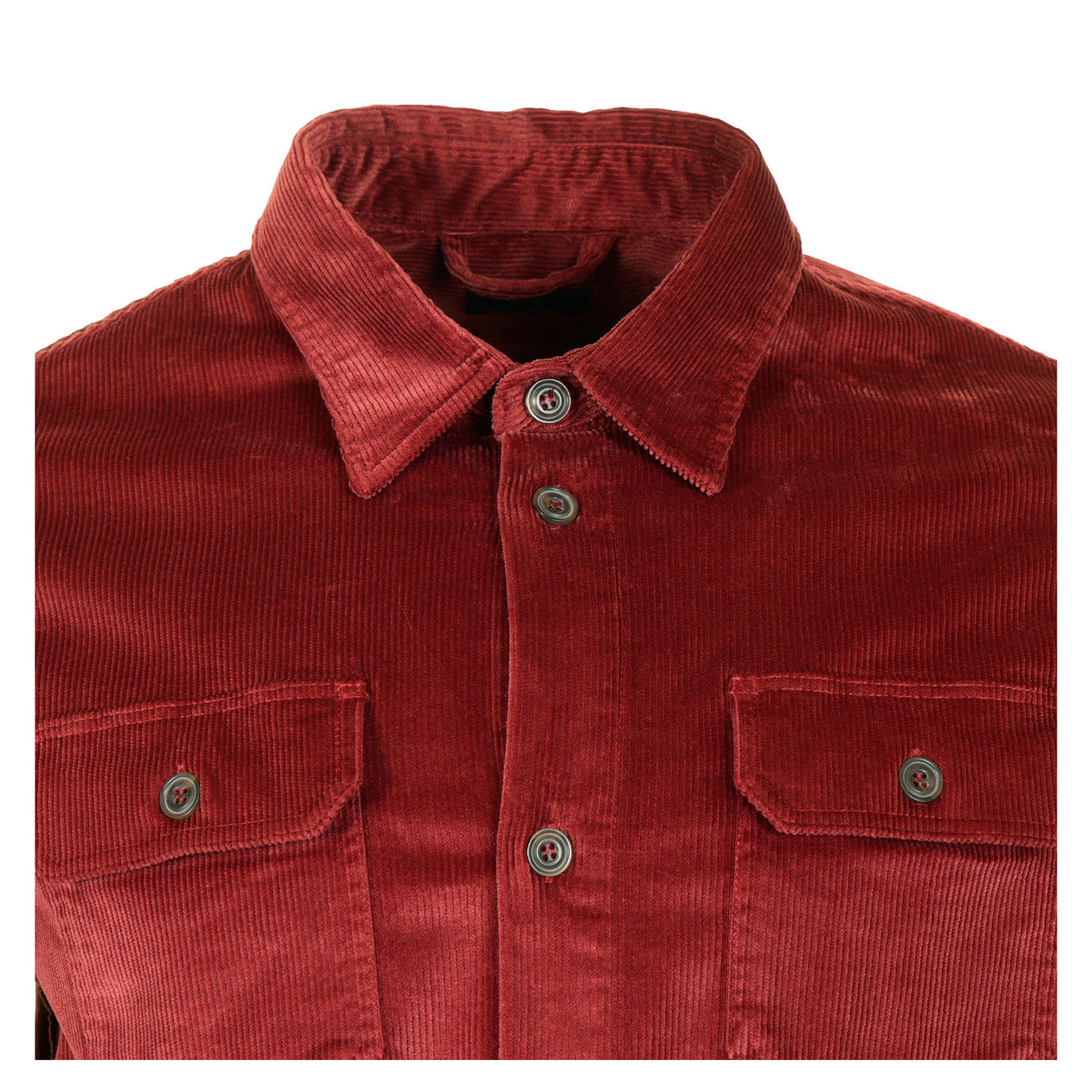 Long Sleeve Corduroy Overshirt Winery