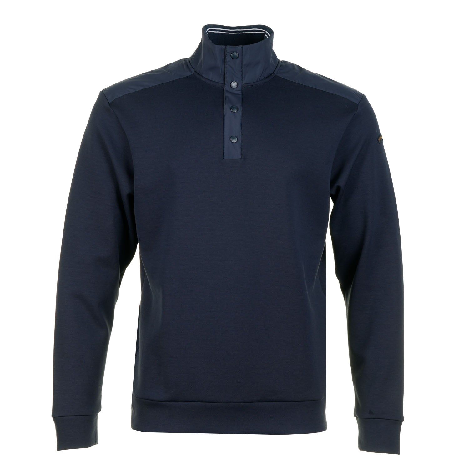 Tech Nylon Half Snap Sweatshirt Navy