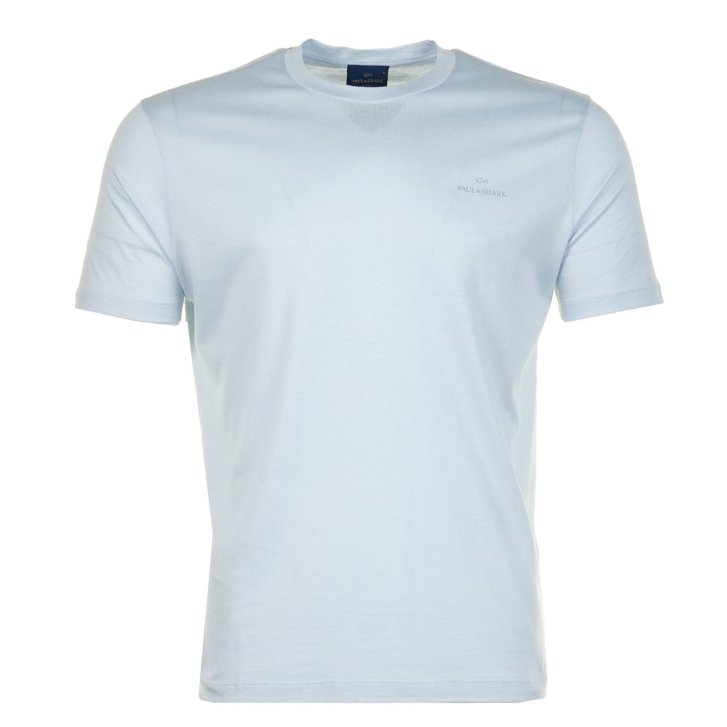 Short Sleeve Silver Small Logo T Shirt Sky