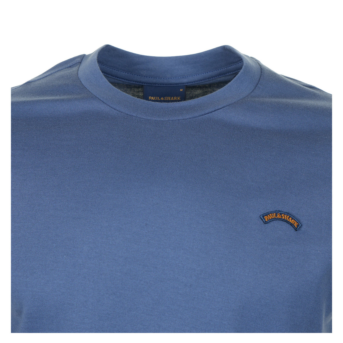 Short Sleeve Moon Logo T Shirt Blue