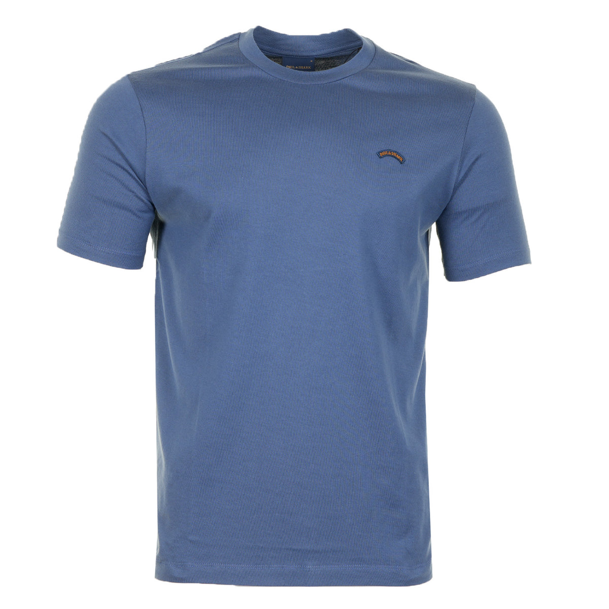 Short Sleeve Moon Logo T Shirt Blue