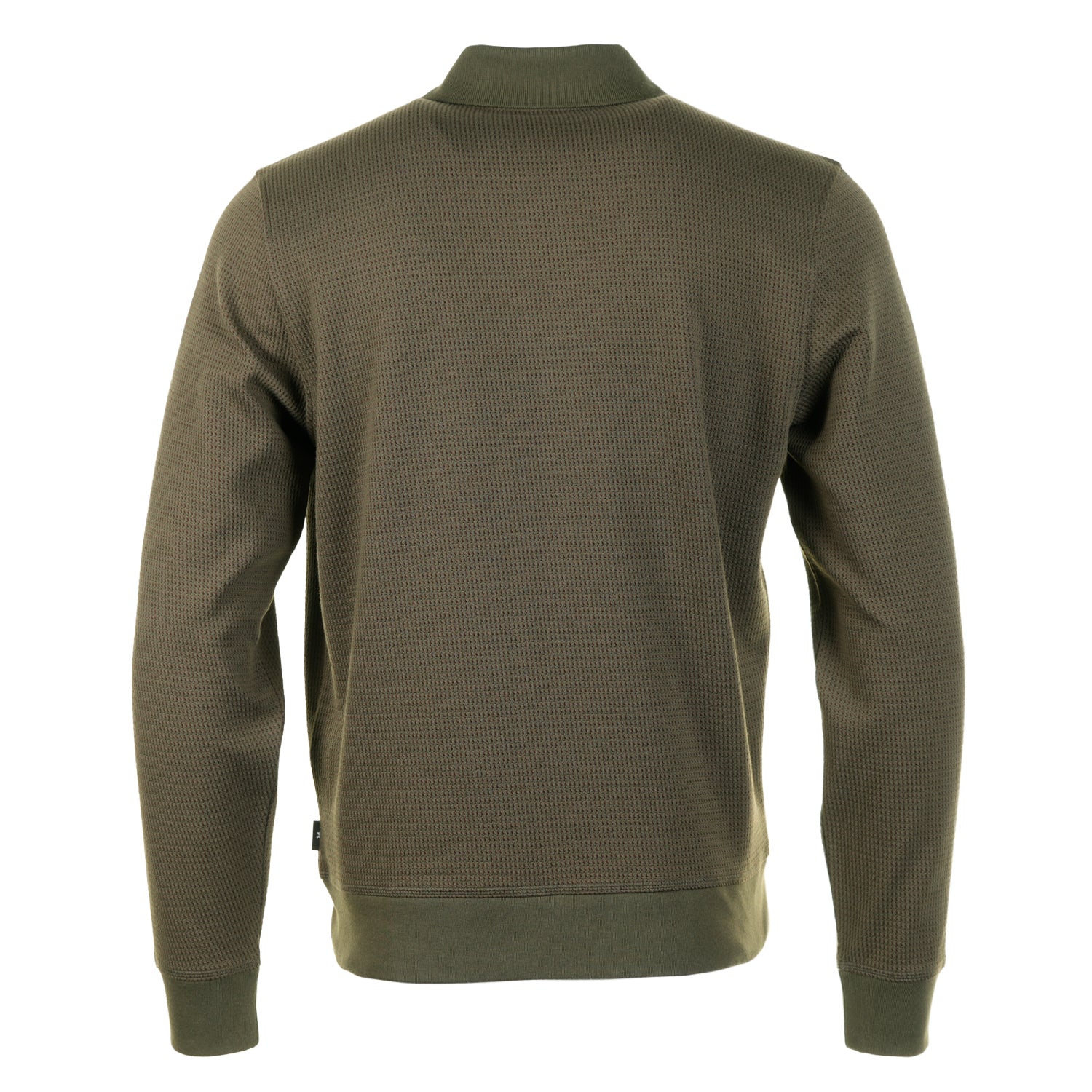 Casual Fit Textured Cardigan Military Green