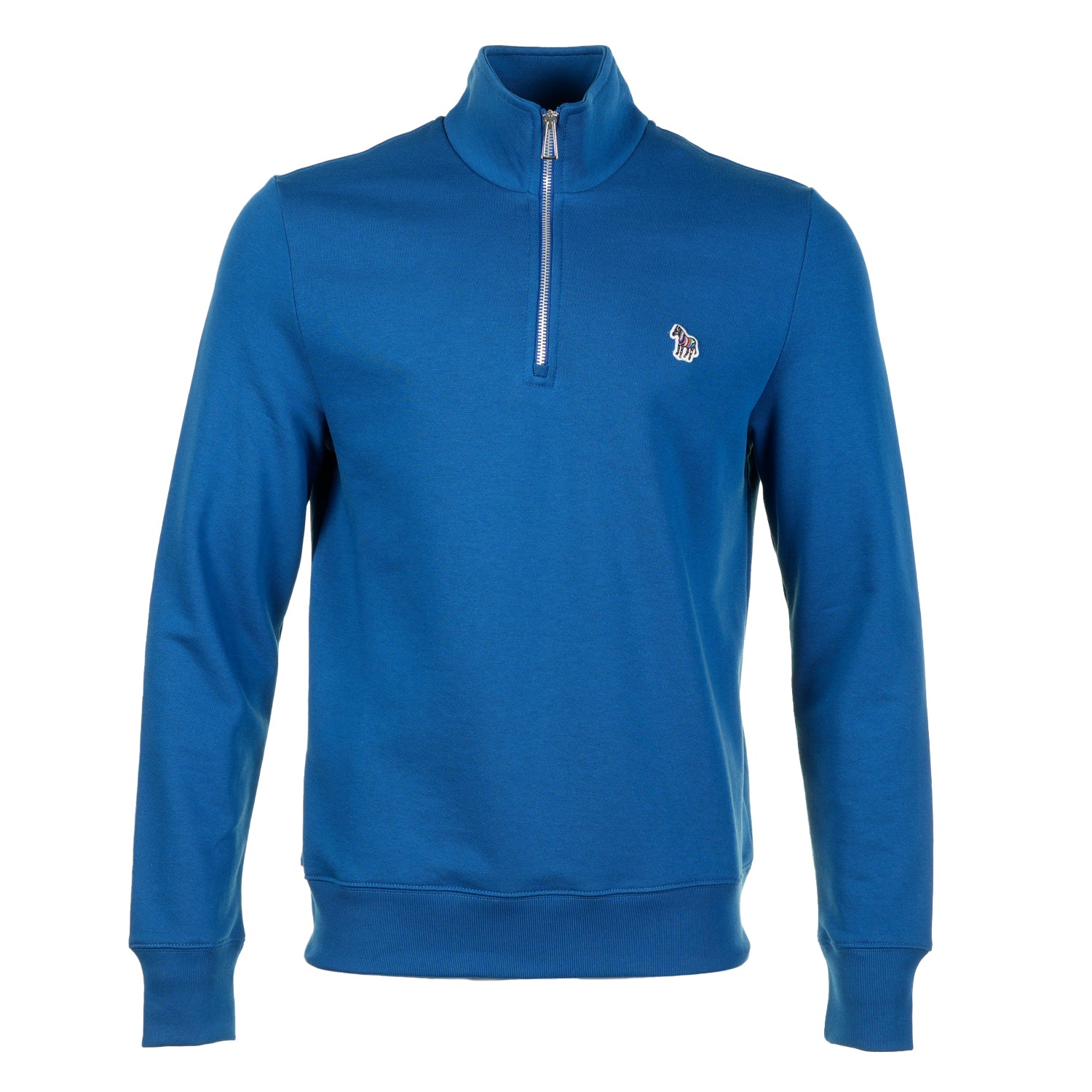 Zebra Half Zip Sweatshirt Cobalt Blue