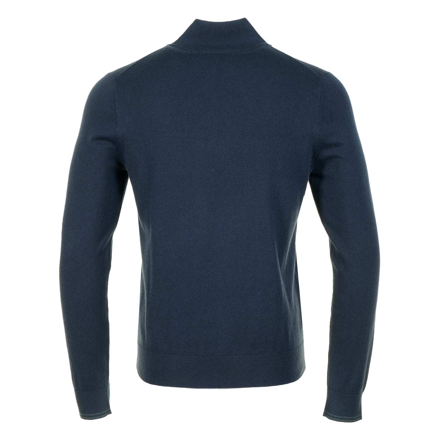 Knitted Zebra Quarter Zip Very Dark Navy