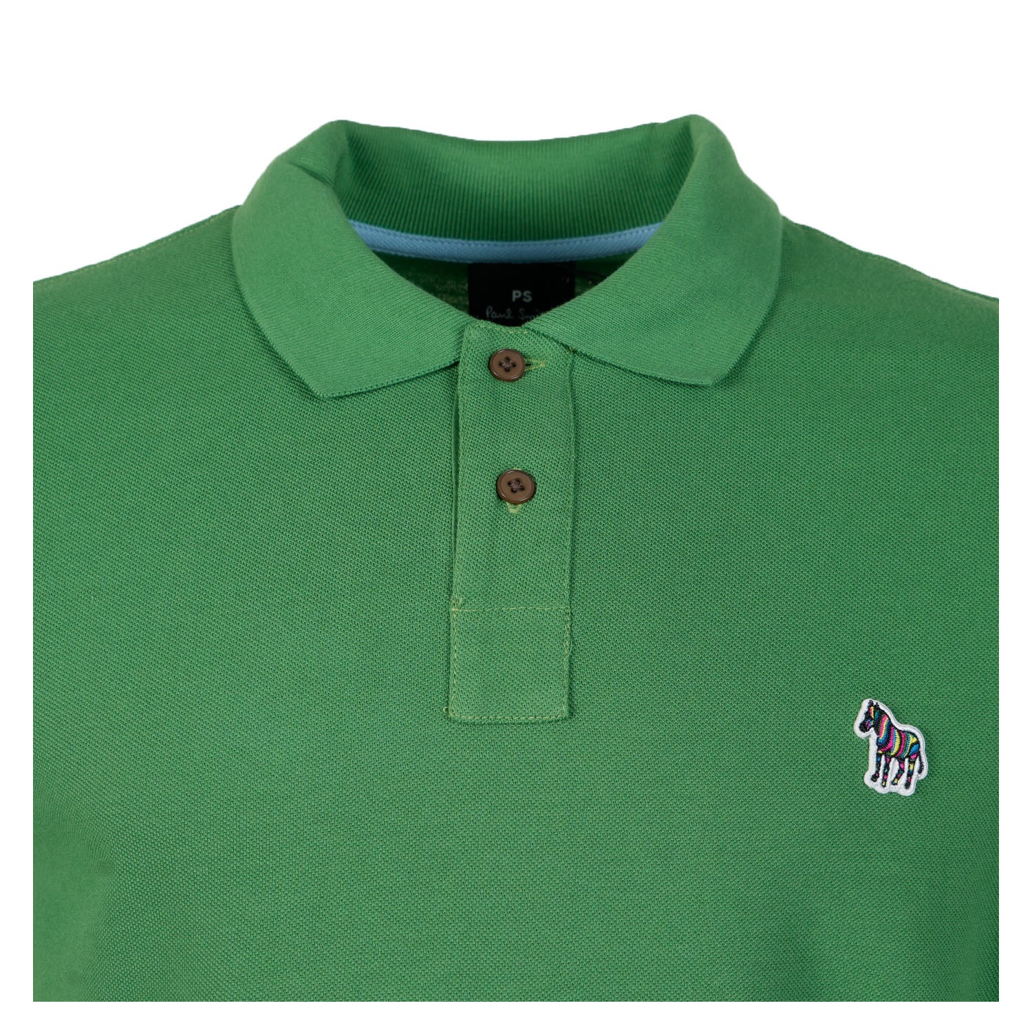 Regular Fit Short Sleeve Zebra Polo Shirt 33E Green