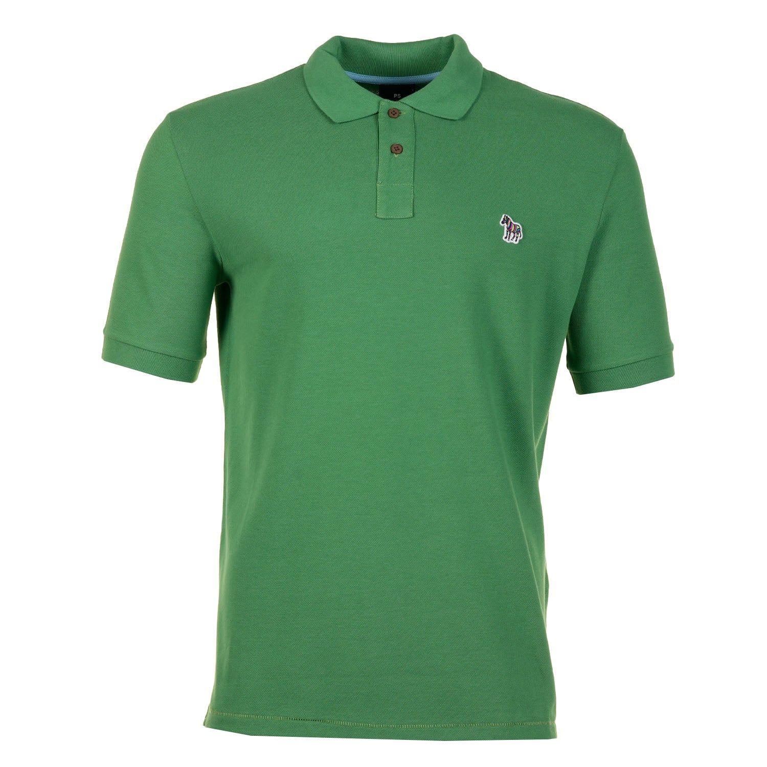 Regular Fit Short Sleeve Zebra Polo Shirt 33E Green