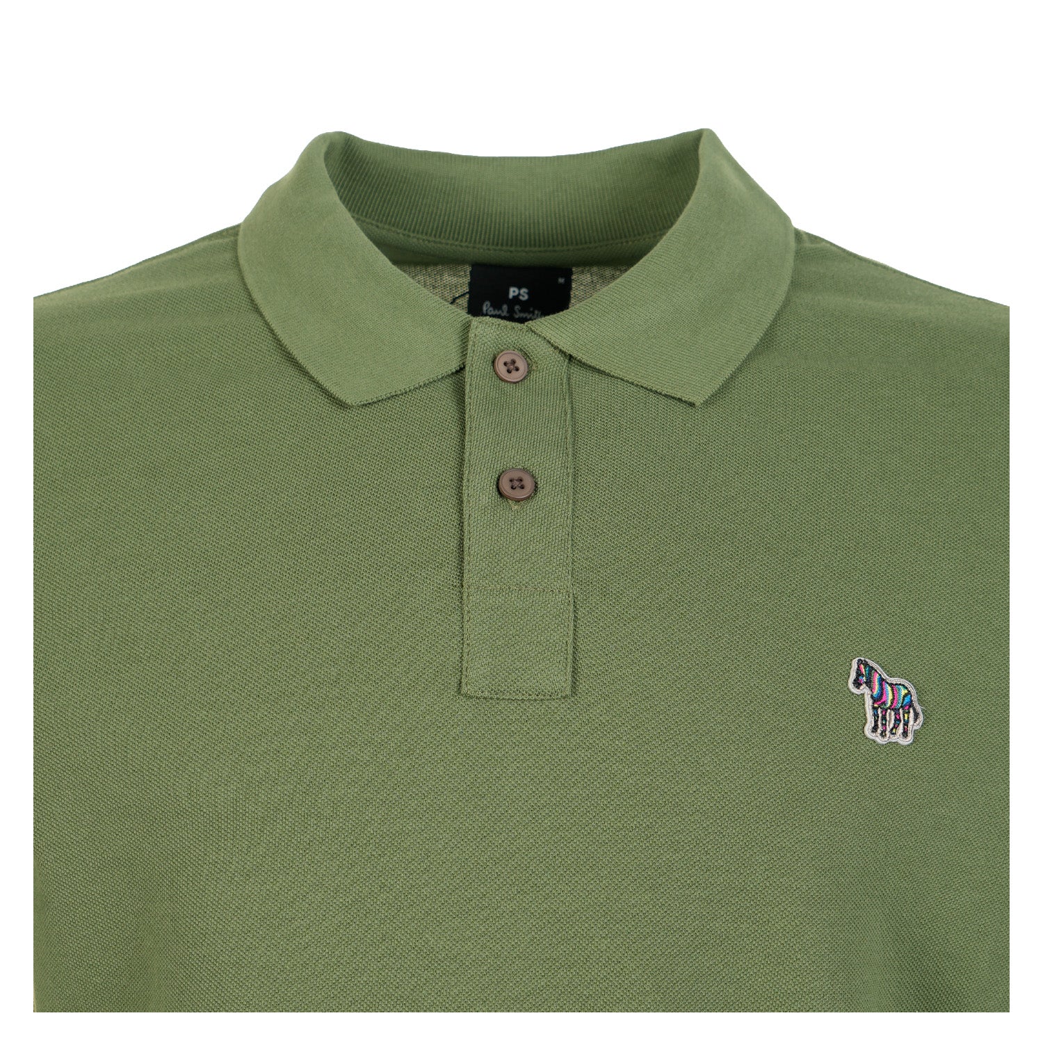Regular Fit Short Sleeve Zebra Polo Shirt 35E Green