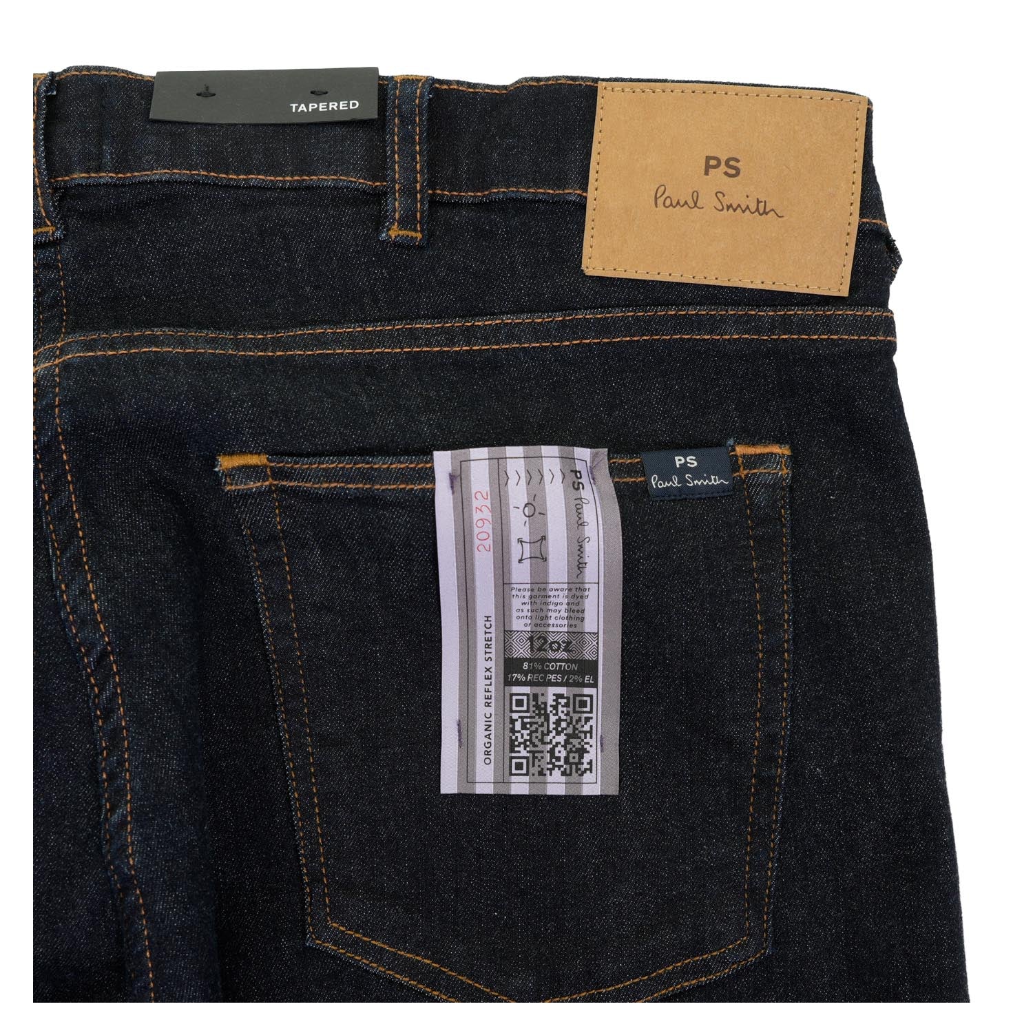 Tapered Jeans Dark Rinse Wash