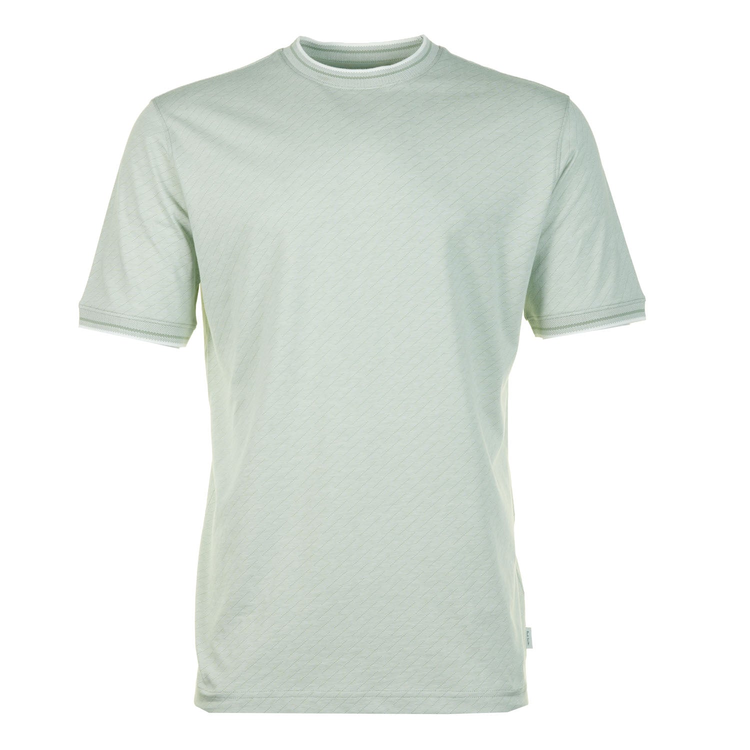 Paul Smith Regular Fit Stitch Print T Shirt 30 Mint Green