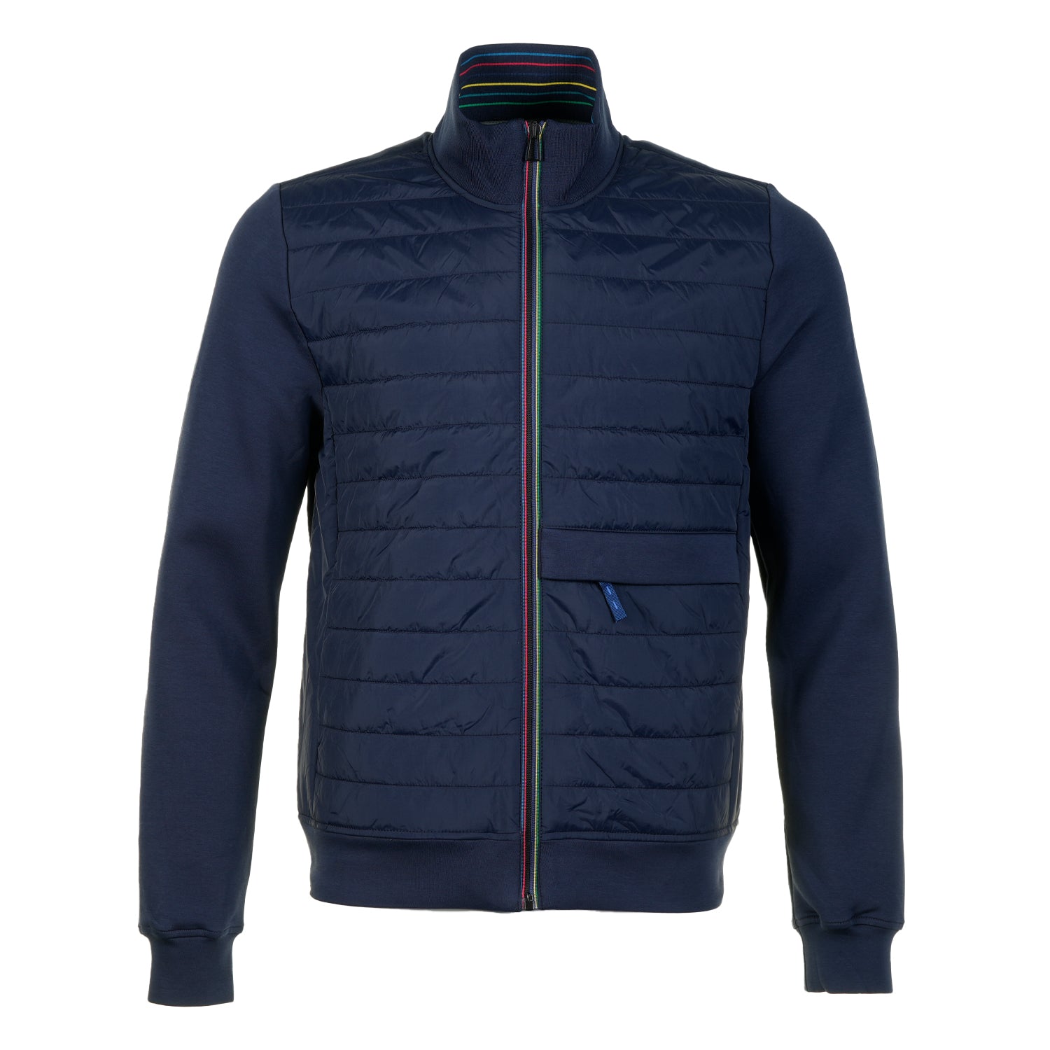 Mixed Media Jacket Dark Navy