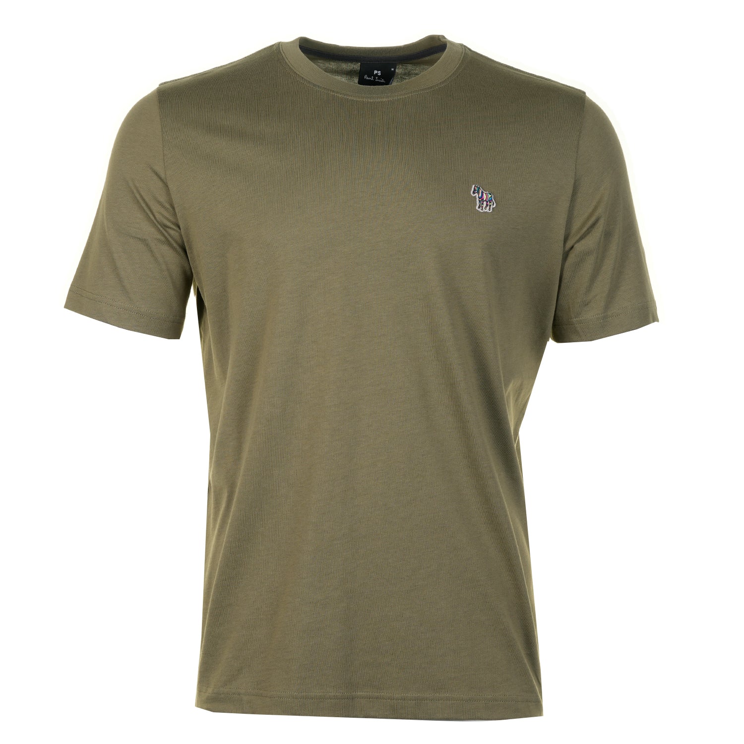 Regular Fit Zebra T Shirt 36F Khaki Green