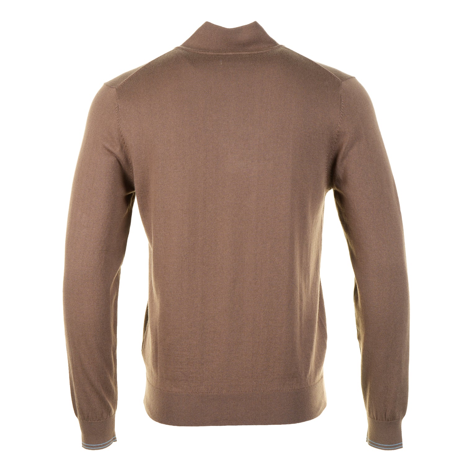 Knitted Zebra Quarter Zip Jumper 67 Mud