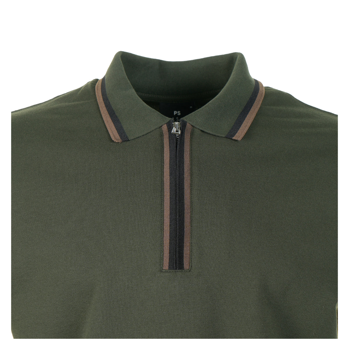 Zip Polo Shirt 38E Green