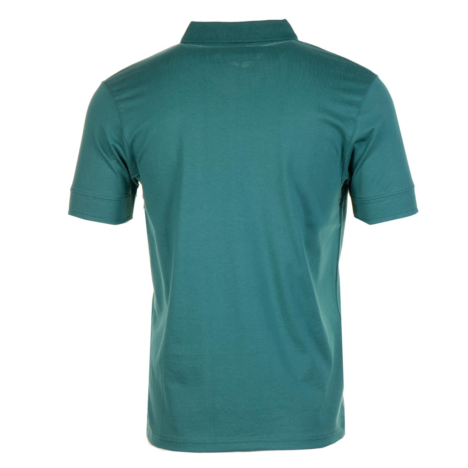 Pierro Short Sleeve Zip Polo Mediterranea Gardenia