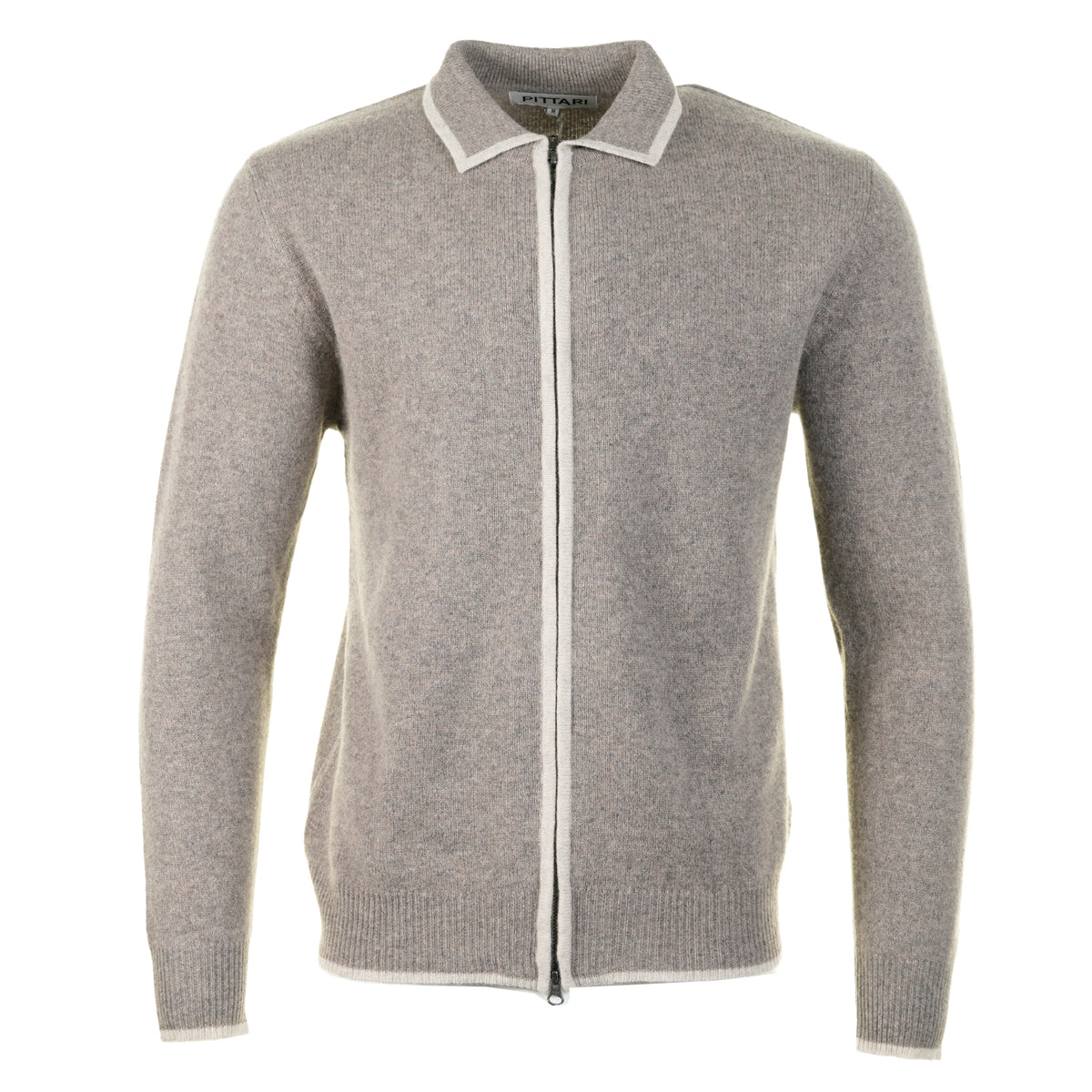 Lambswool Catch Full Zip Vole/Clay