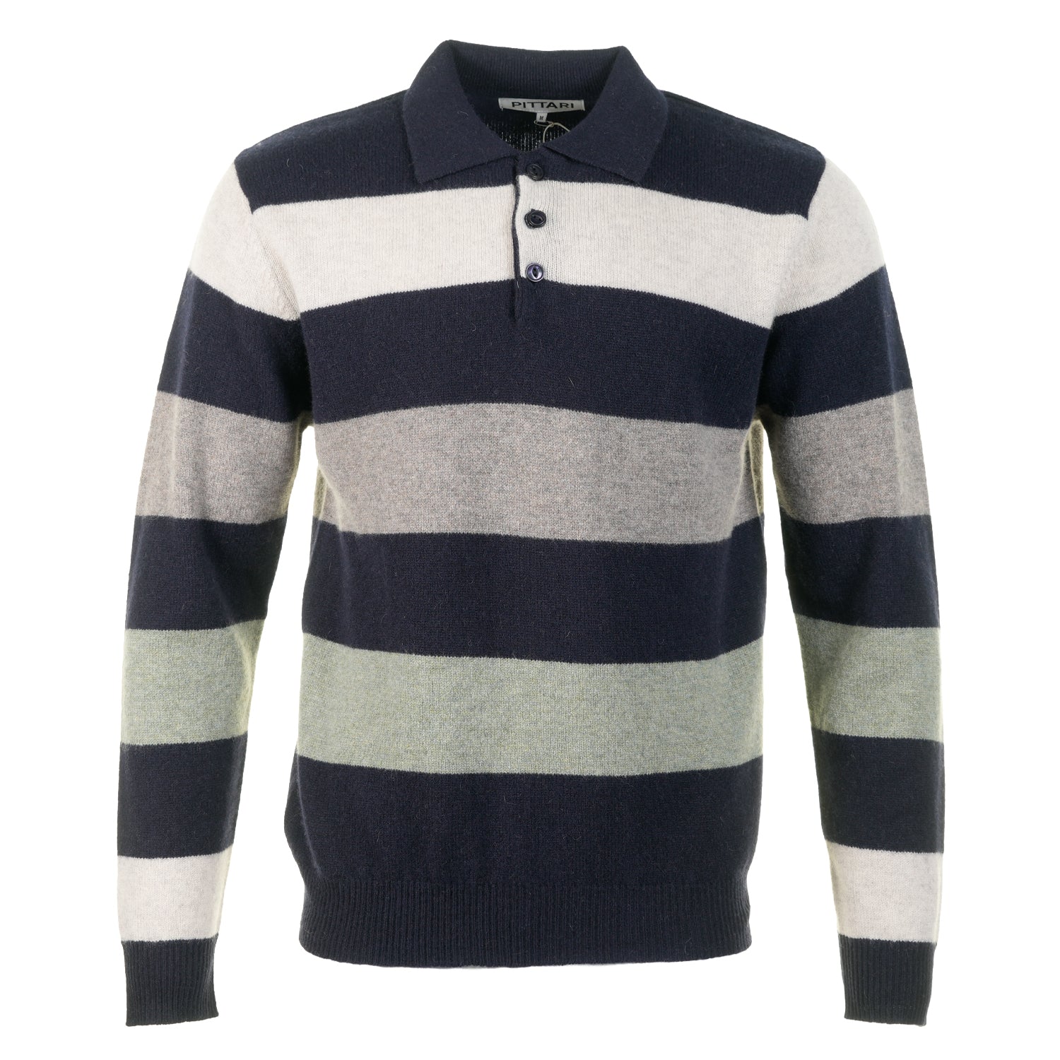 Pittari Lambswool Offa Polo Navy Combo