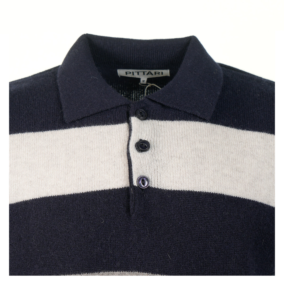 Pittari Lambswool Offa Polo Navy Combo
