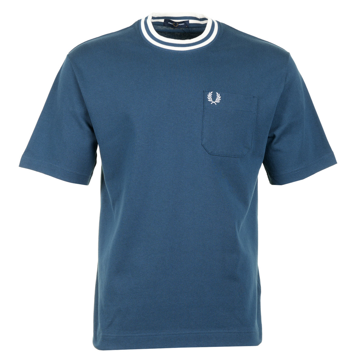 Bold Tipped T Shirt Mod Blue
