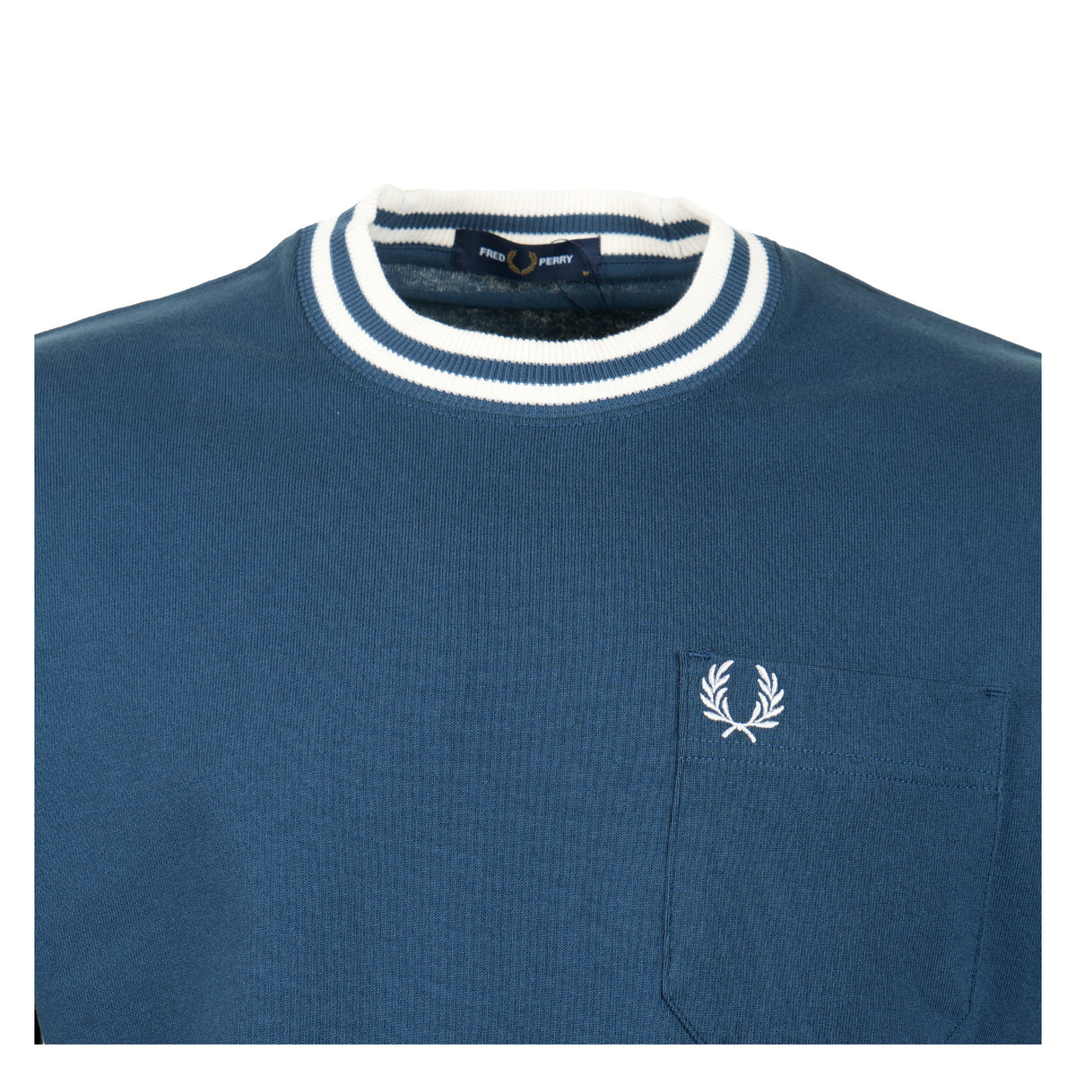 Bold Tipped T Shirt Mod Blue