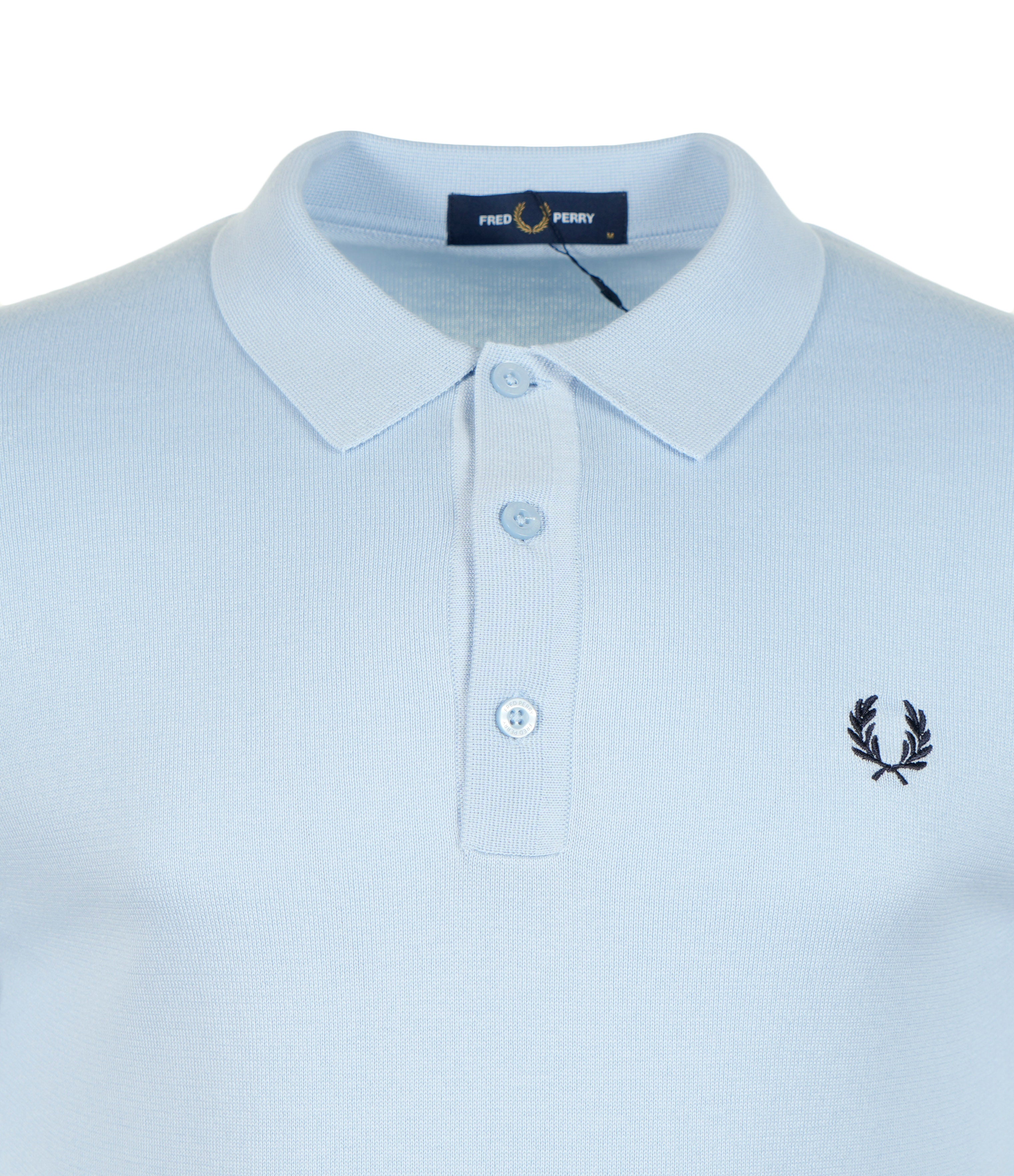 Cotton Knitted Polo Shirt Light Smoke