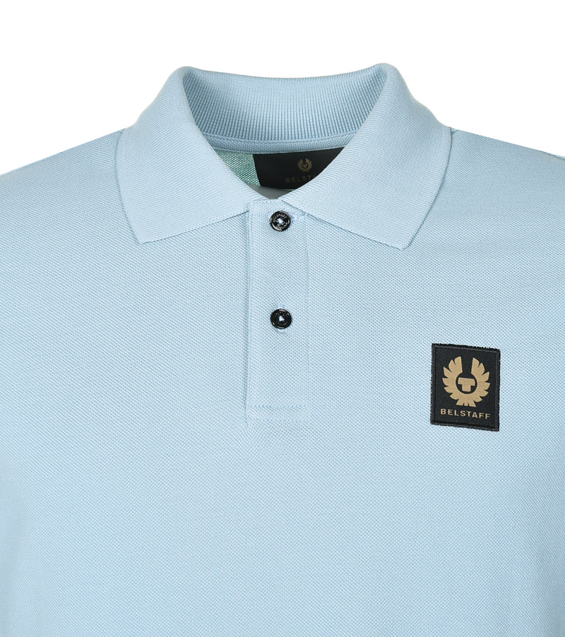 Short Sleeve Polo Shirt Skyline Blue