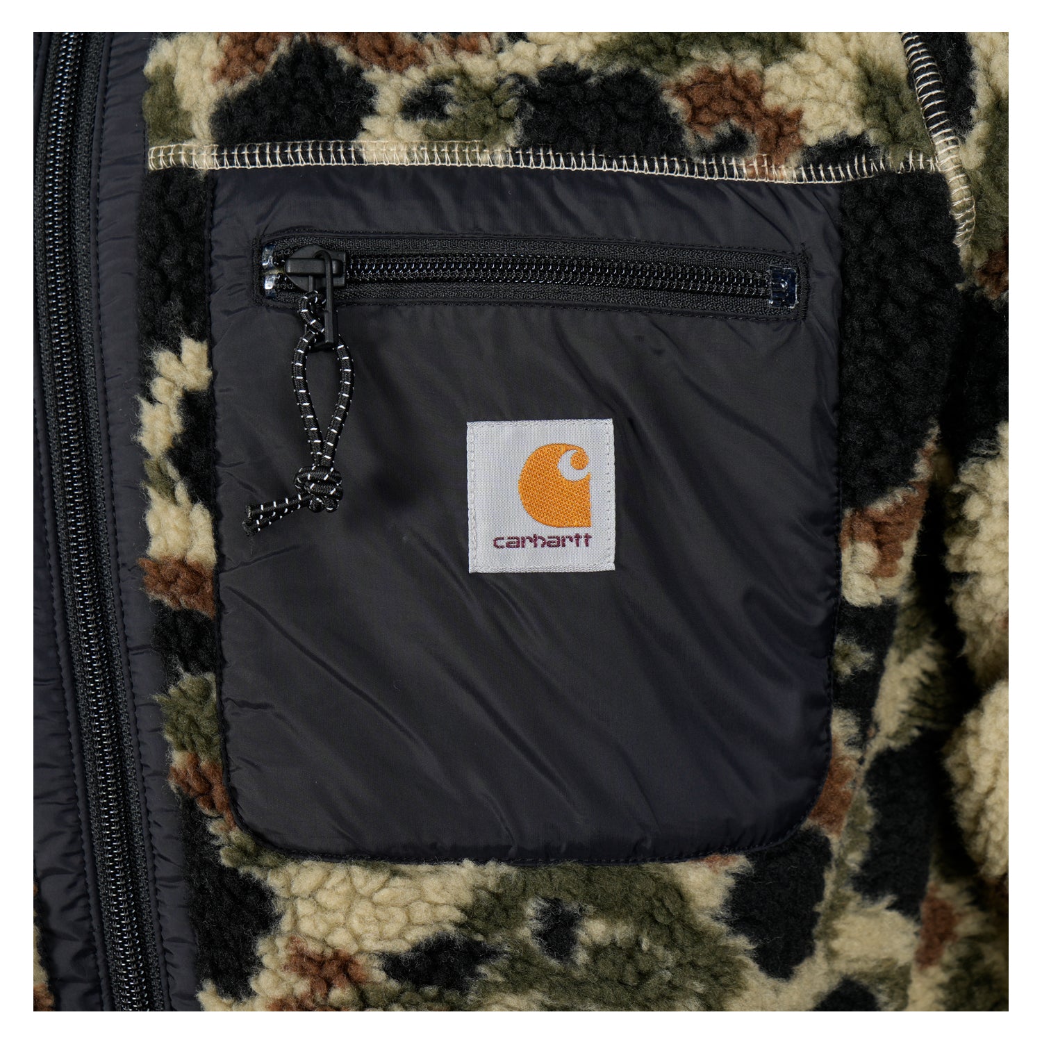 Prentis Liner Fleece Camo Duck Jacquard Green