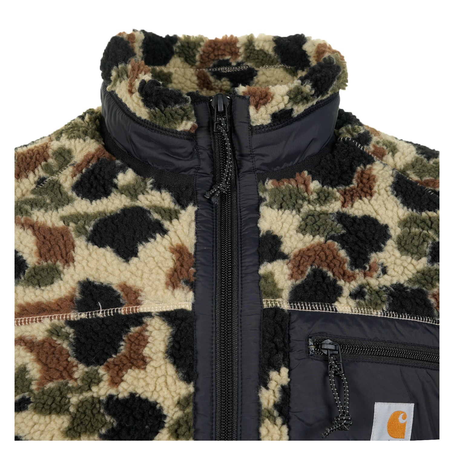 Prentis Liner Fleece Camo Duck Jacquard Green