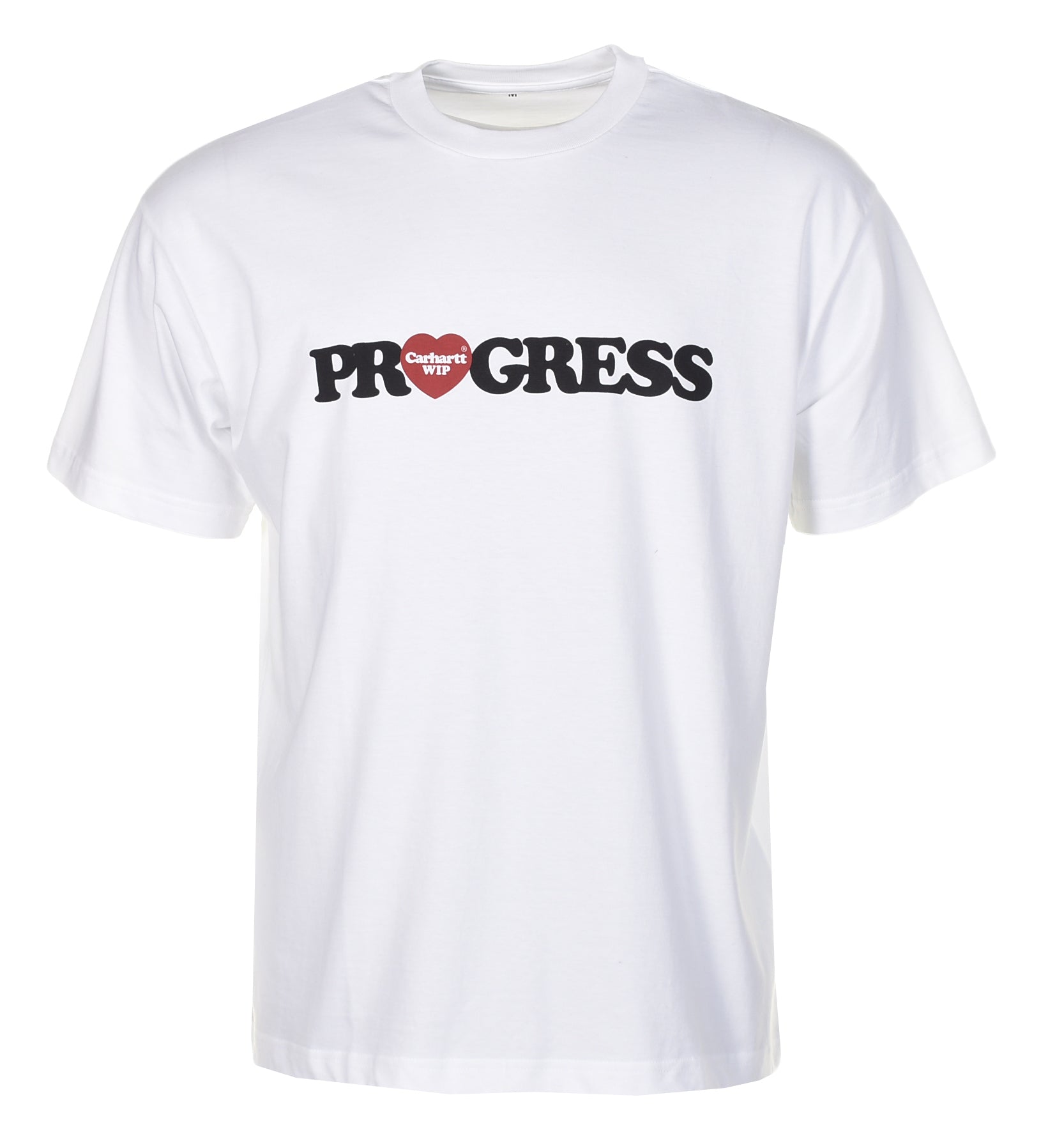 Short Sleeve Heart Progress T Shirt White