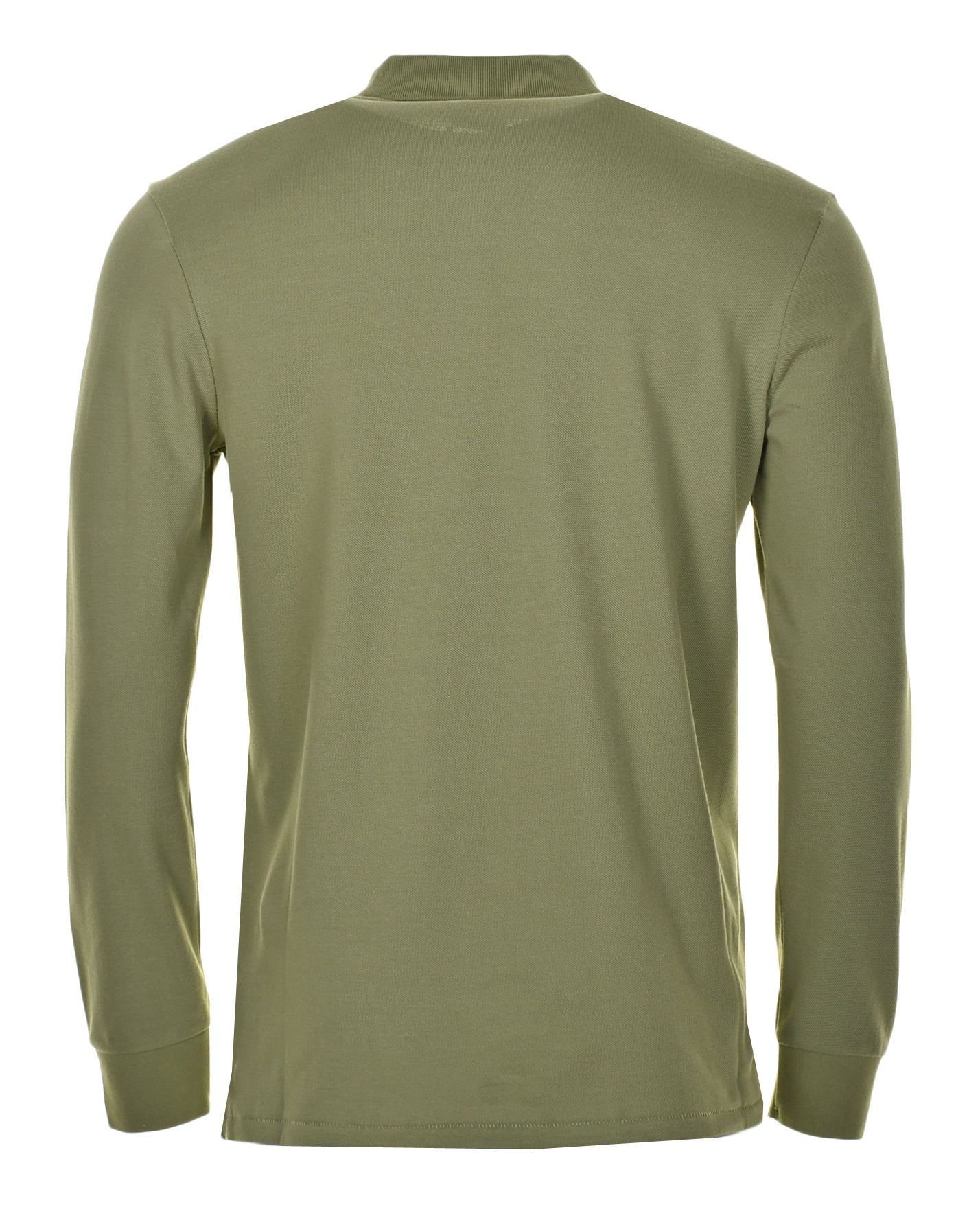 Regular Fit Long Sleeve Zebra Polo Shirt 36D Green