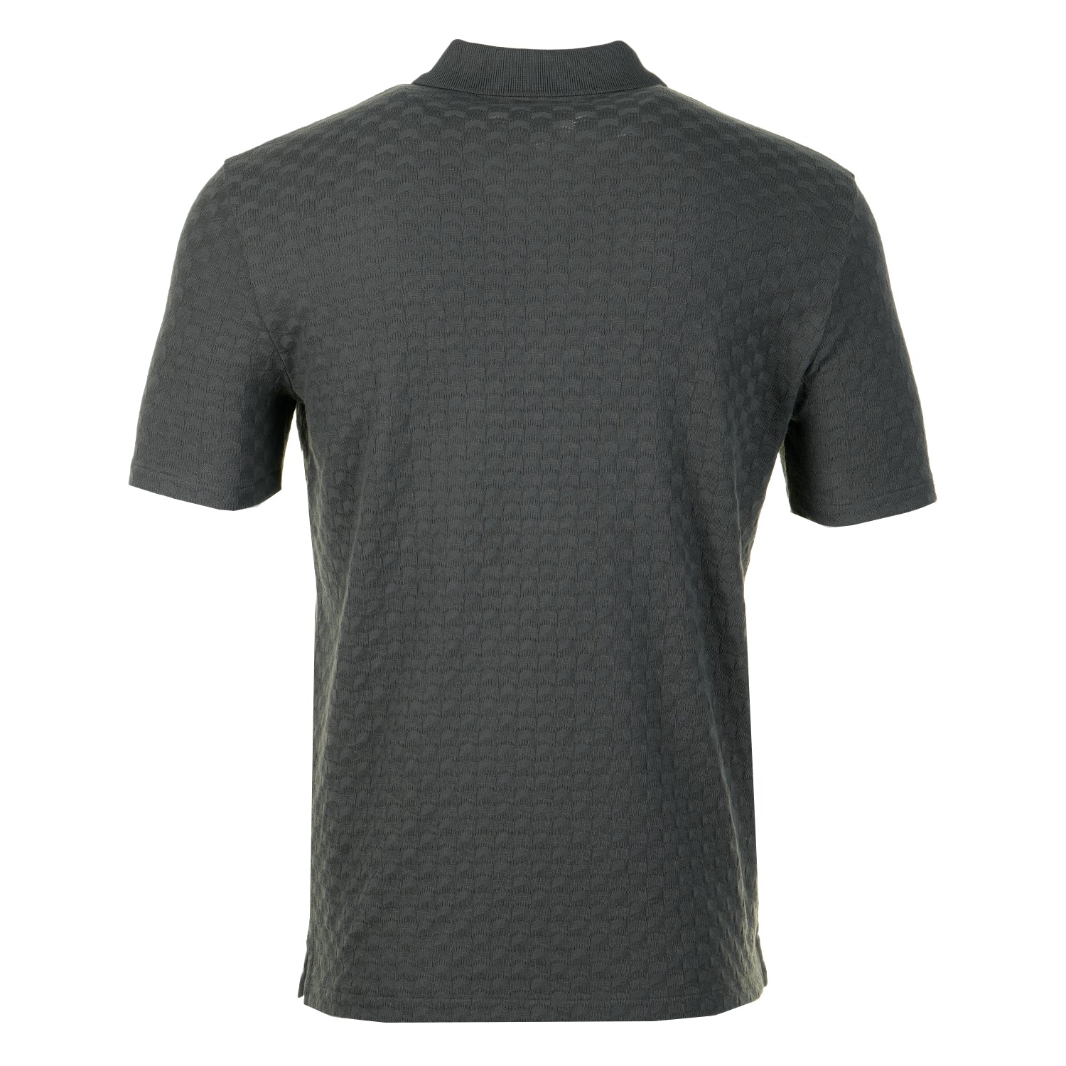 Short Sleeve Zip Front Polo Slate