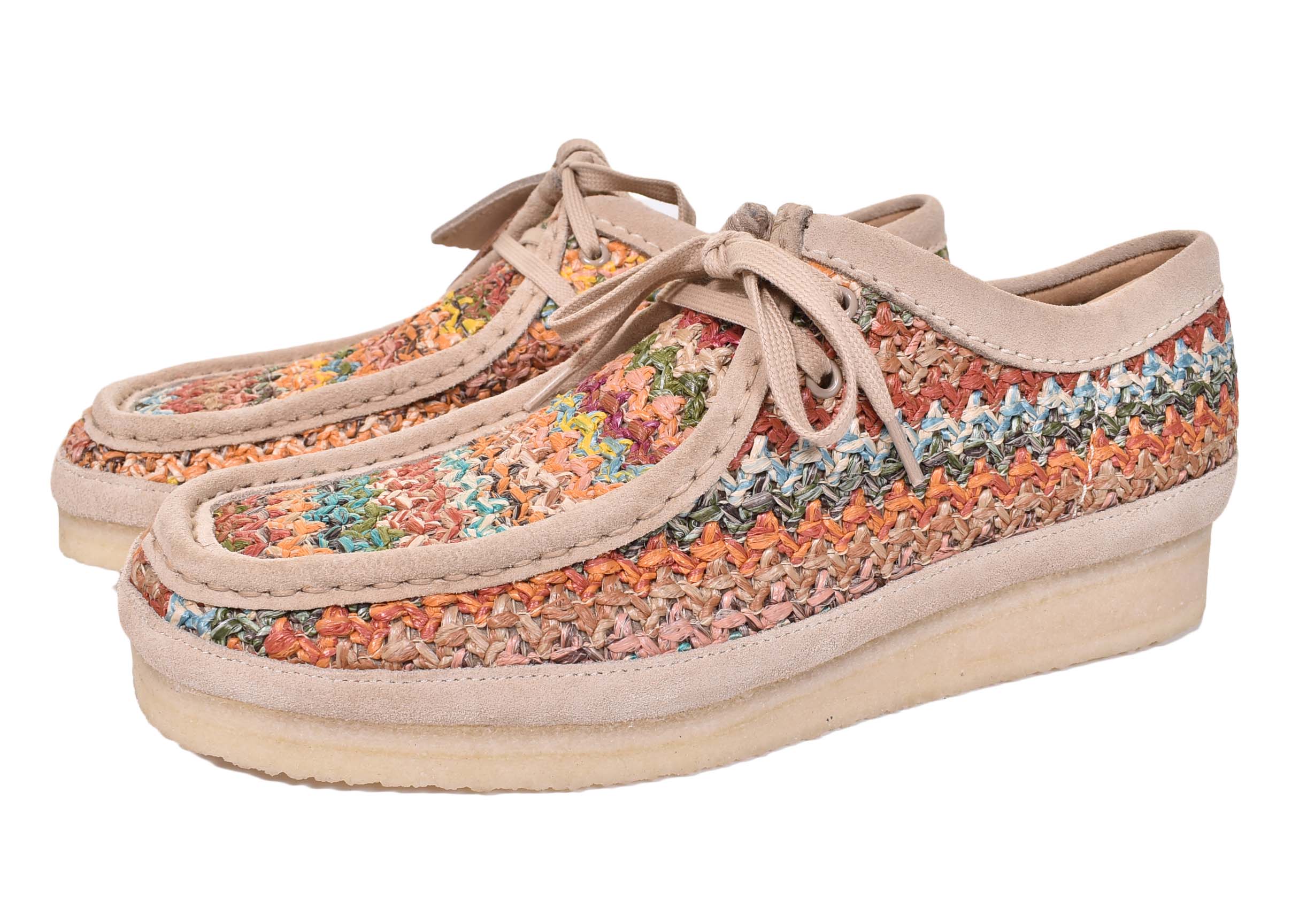 Wallabee Shoe Multi Raffia