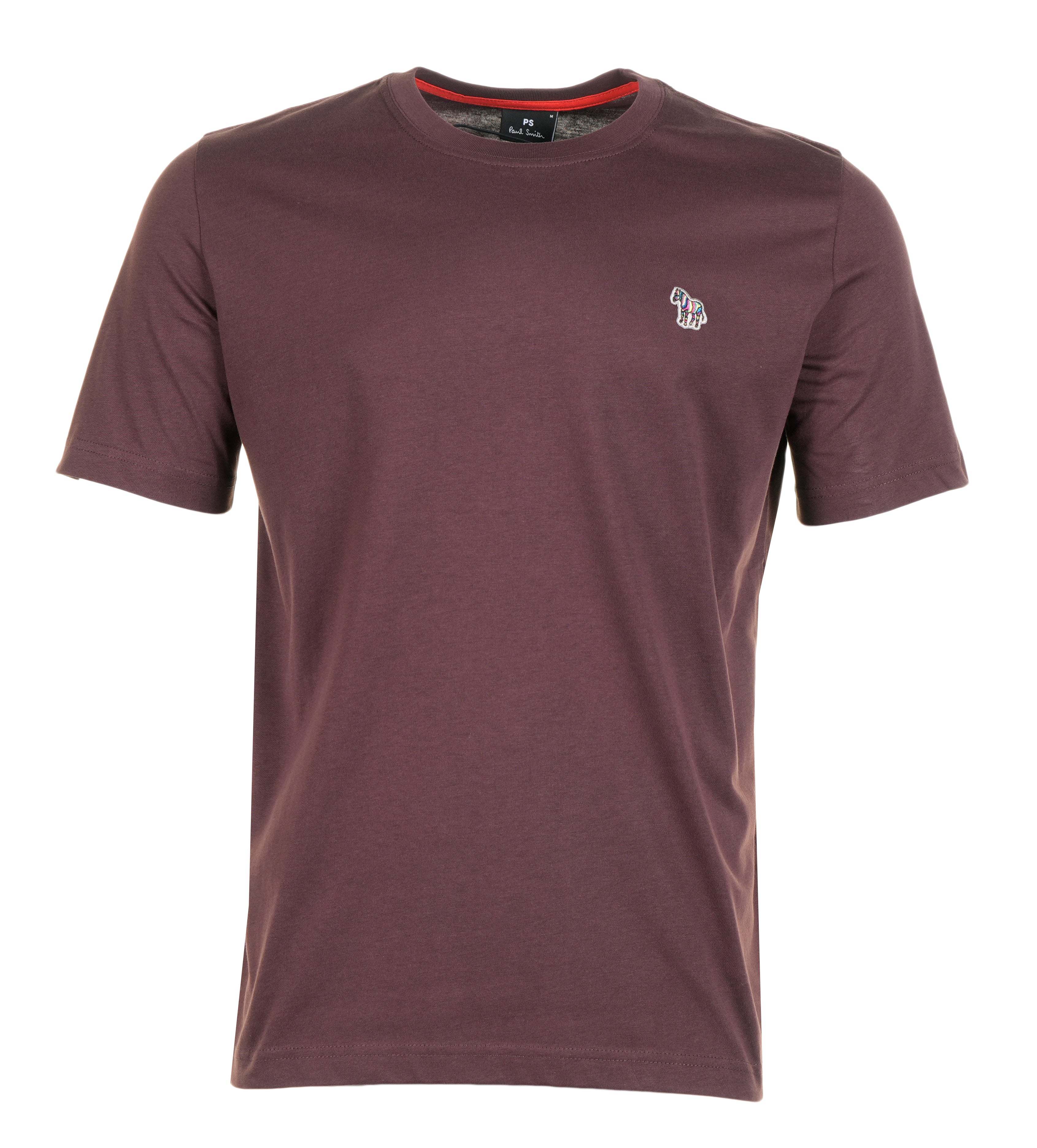 Regular Fit Zebra T Shirt 29B Dark Red